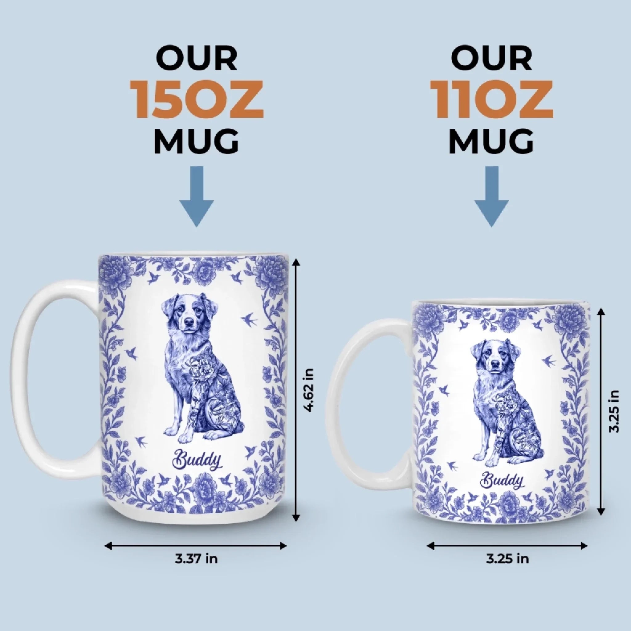 Bloom Bold, Bark Proud - Dog Personalized Custom Mug - Gift For Pet Owners, Pet Lovers
