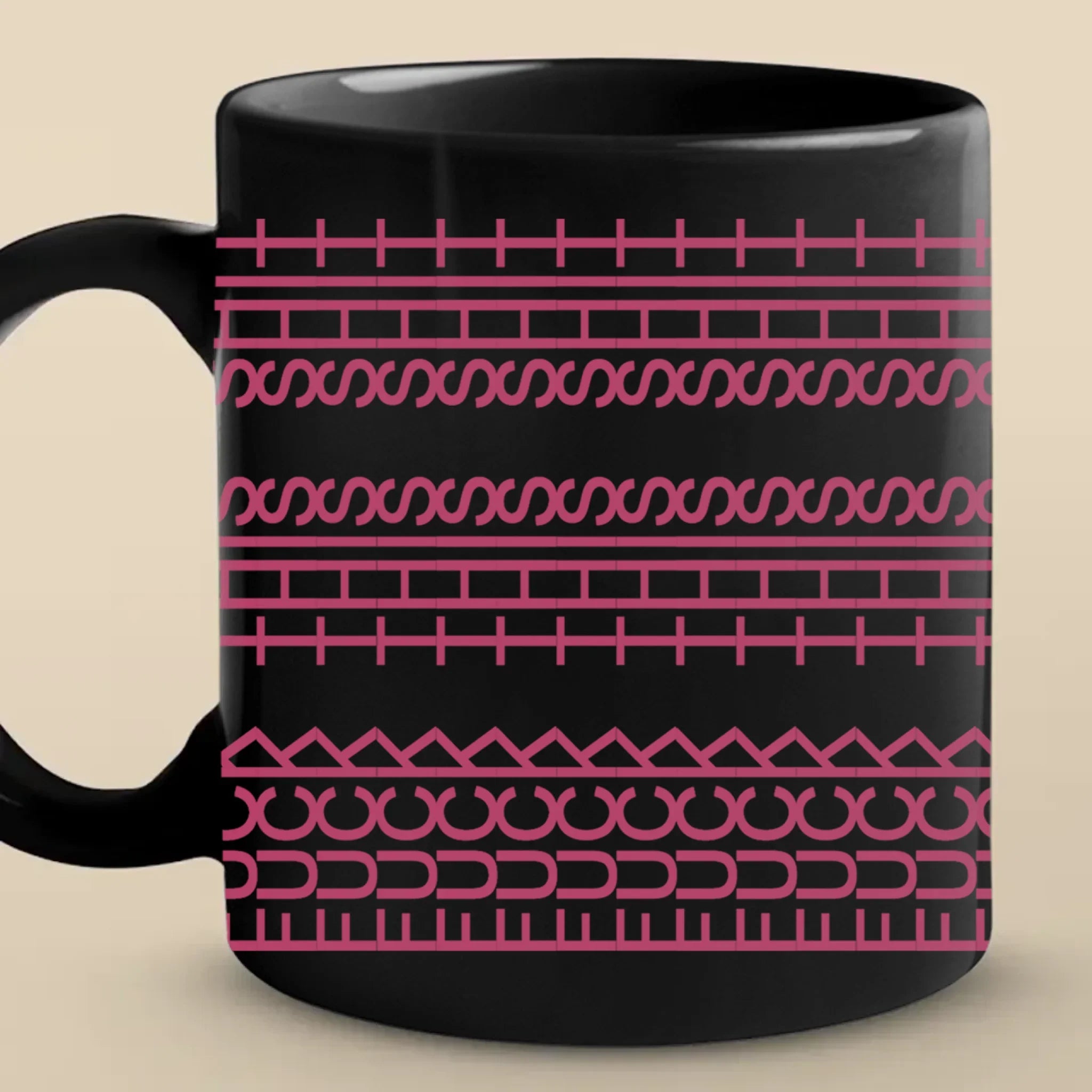 Every Line Has A Rhythm - Friend Black Mug - Gift For Best Friends, Sisters, Family Members, Coworkers