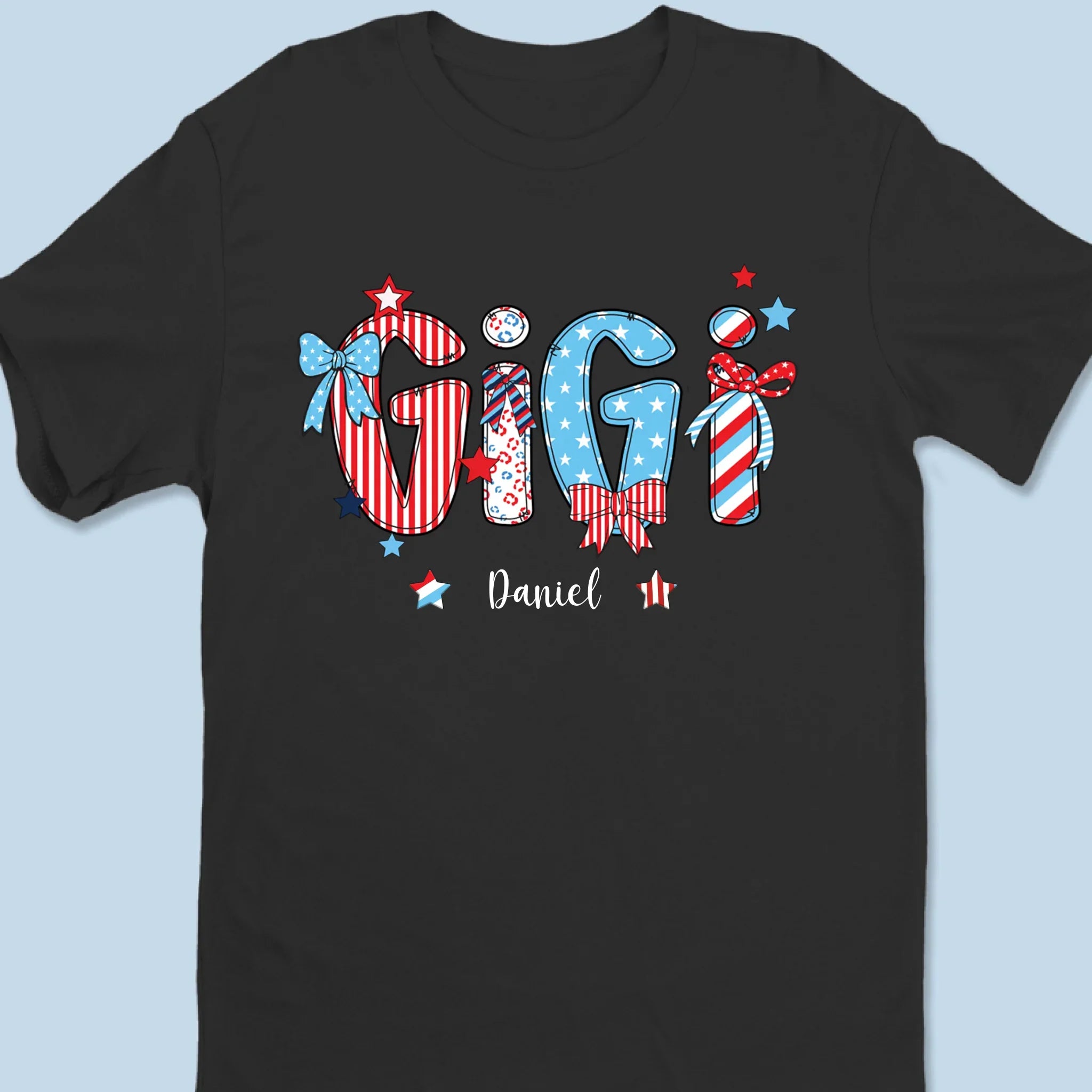 My Stars Shine With You - Family Personalized Custom Unisex T-shirt, Premium T-shirt, Hoodie - 4th Of July, Gift For Mom, Grandma
