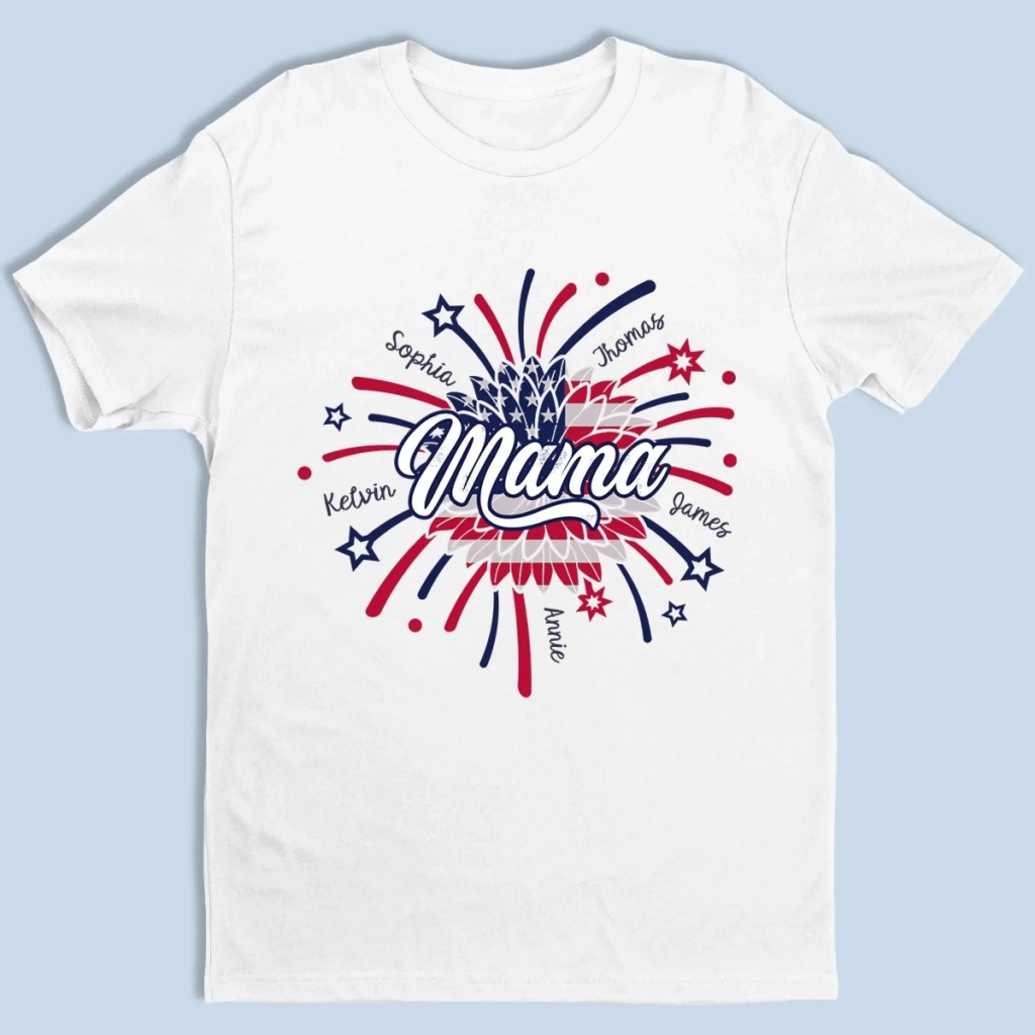 You Light Up Our Lives Brighter Than Any Fireworks - Family Personalized Custom Unisex T-shirt, Premium T-shirt, Hoodie - 4th Of July, Gift For Mom, Grandma
