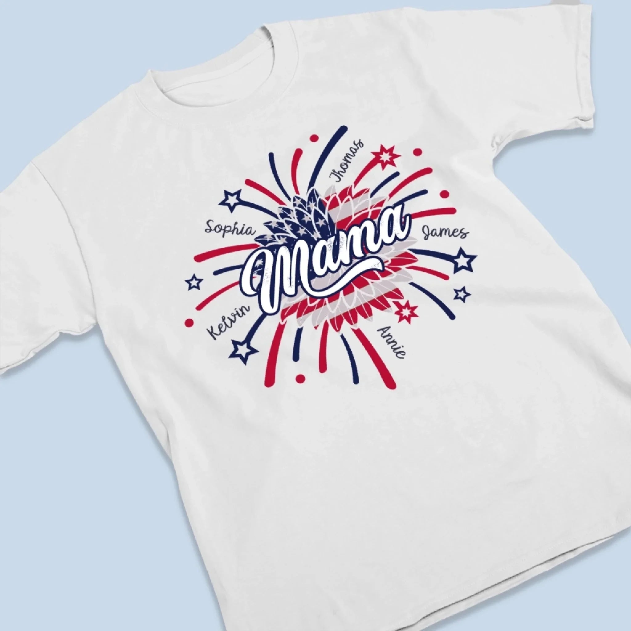 You Light Up Our Lives Brighter Than Any Fireworks - Family Personalized Custom Unisex T-shirt, Premium T-shirt, Hoodie - 4th Of July, Gift For Mom, Grandma