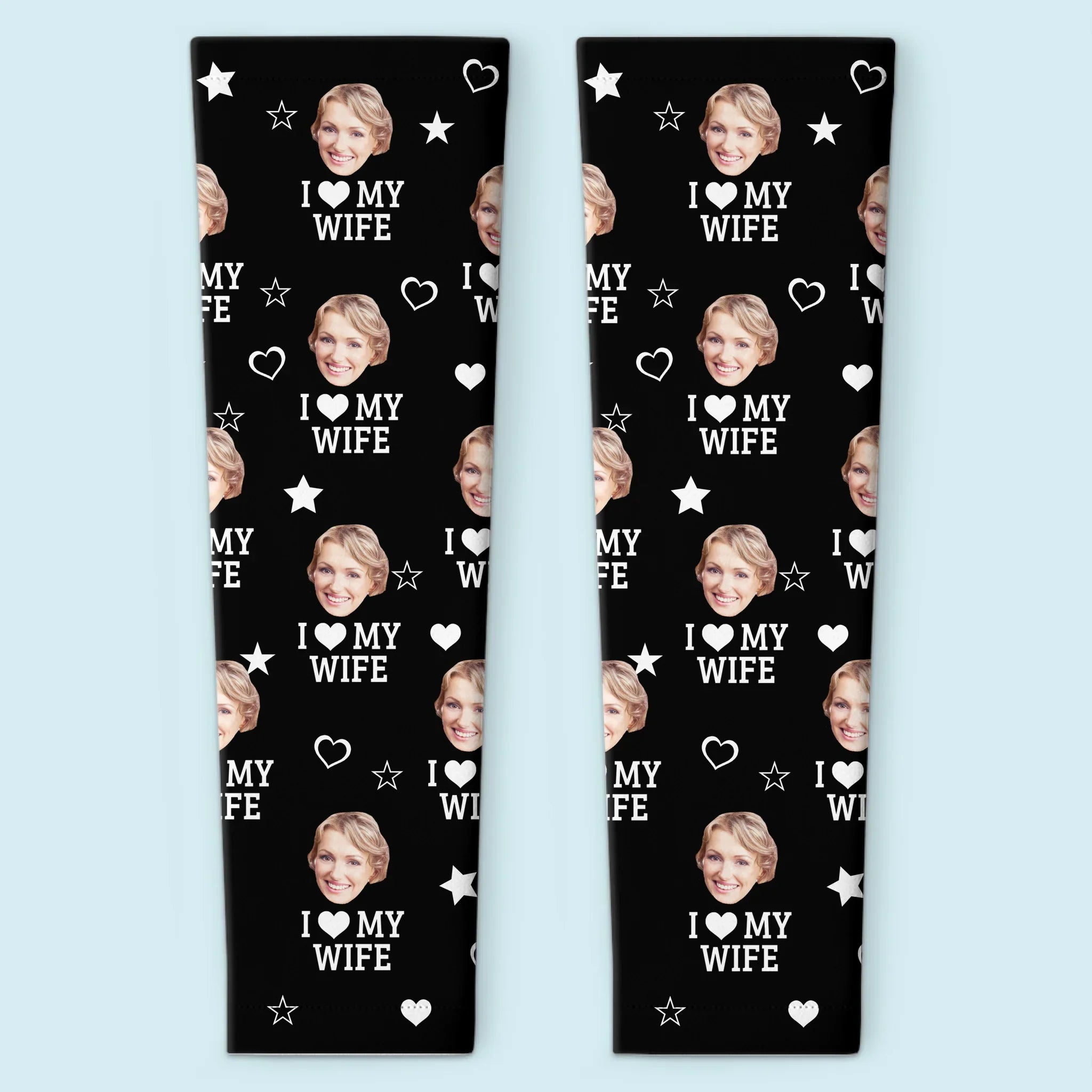 Custom Photo Property Of My Wife - Couple Personalized Custom Tattoo Arm Sleeve - Summer Vacation Gift For Husband Wife, Anniversary
