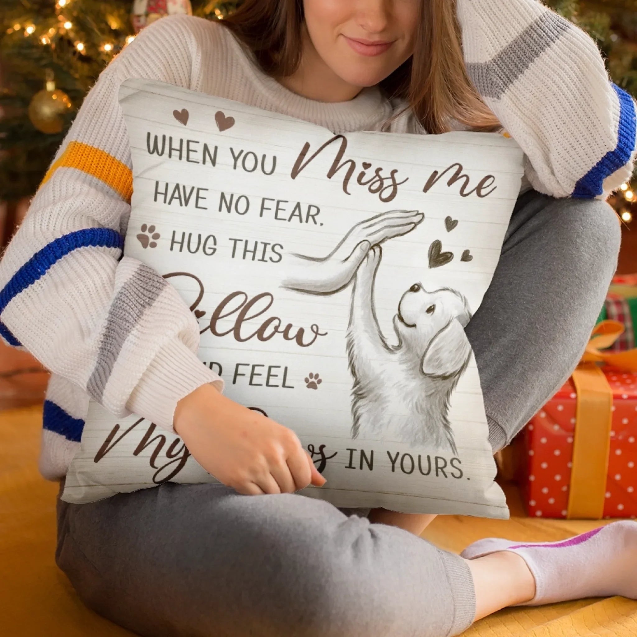 Forever Curled Up In Your Heart - Memorial Pillow - Sympathy Gift For Pet Owners, Pet Lovers