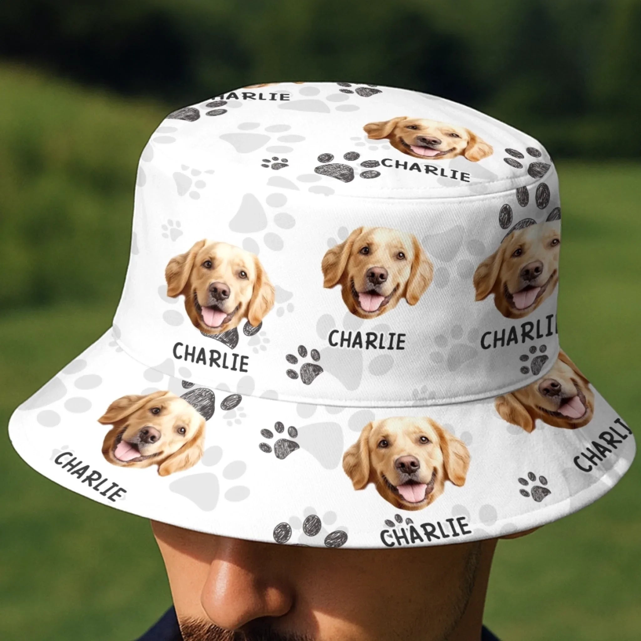 Custom Photo Life’s Better With Paws - Dog & Cat Personalized Custom Bucket Hat - Summer Vacation Gift For Pet Owners, Pet Lovers