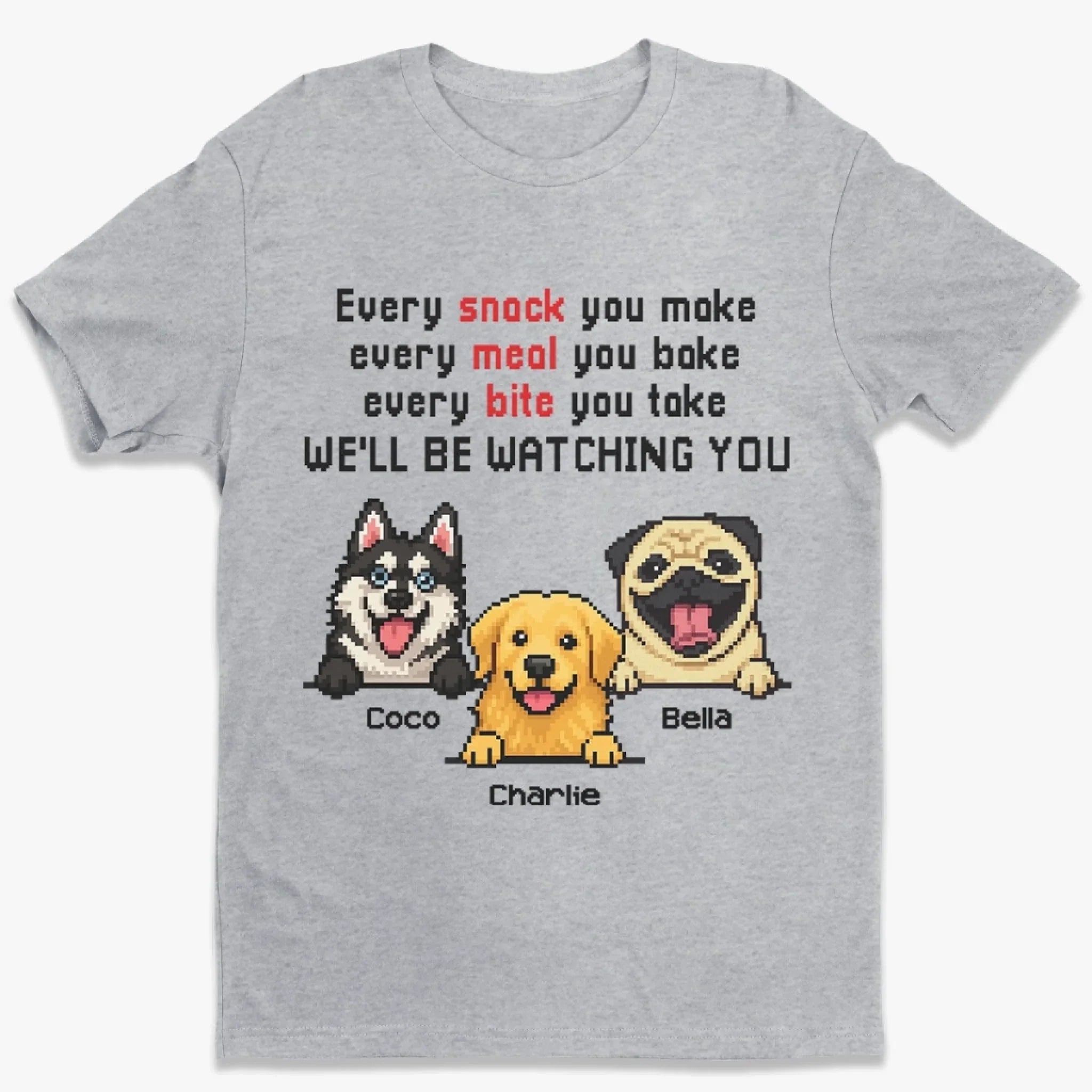 Unisex T-shirt, Premium T-shirt, Hoodie - Personalized Birthday Gifts For Dog Lovers, Dog Dad And Mom - I'll Be Watching You