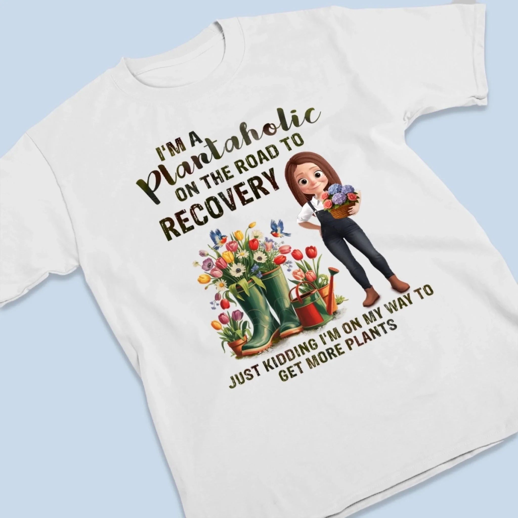 Just One More Plant - Family Personalized Custom Unisex T-shirt, Premium T-shirt, Hoodie - Gift For Yourself, Best Friends, Siblings, Family Members, Gardening Lovers