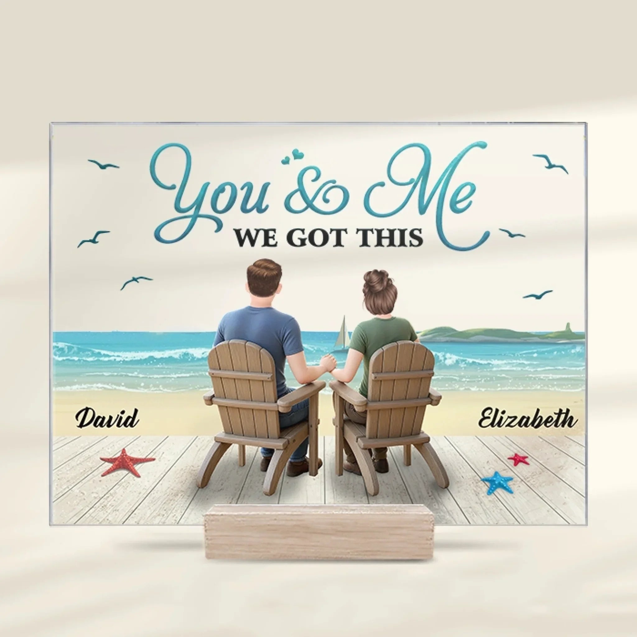 Custom Acrylic Plaque With Stand - Personalized Anniversary Wedding Gifts For Husband And Wife, Him And Her - Every Road Led Me Here