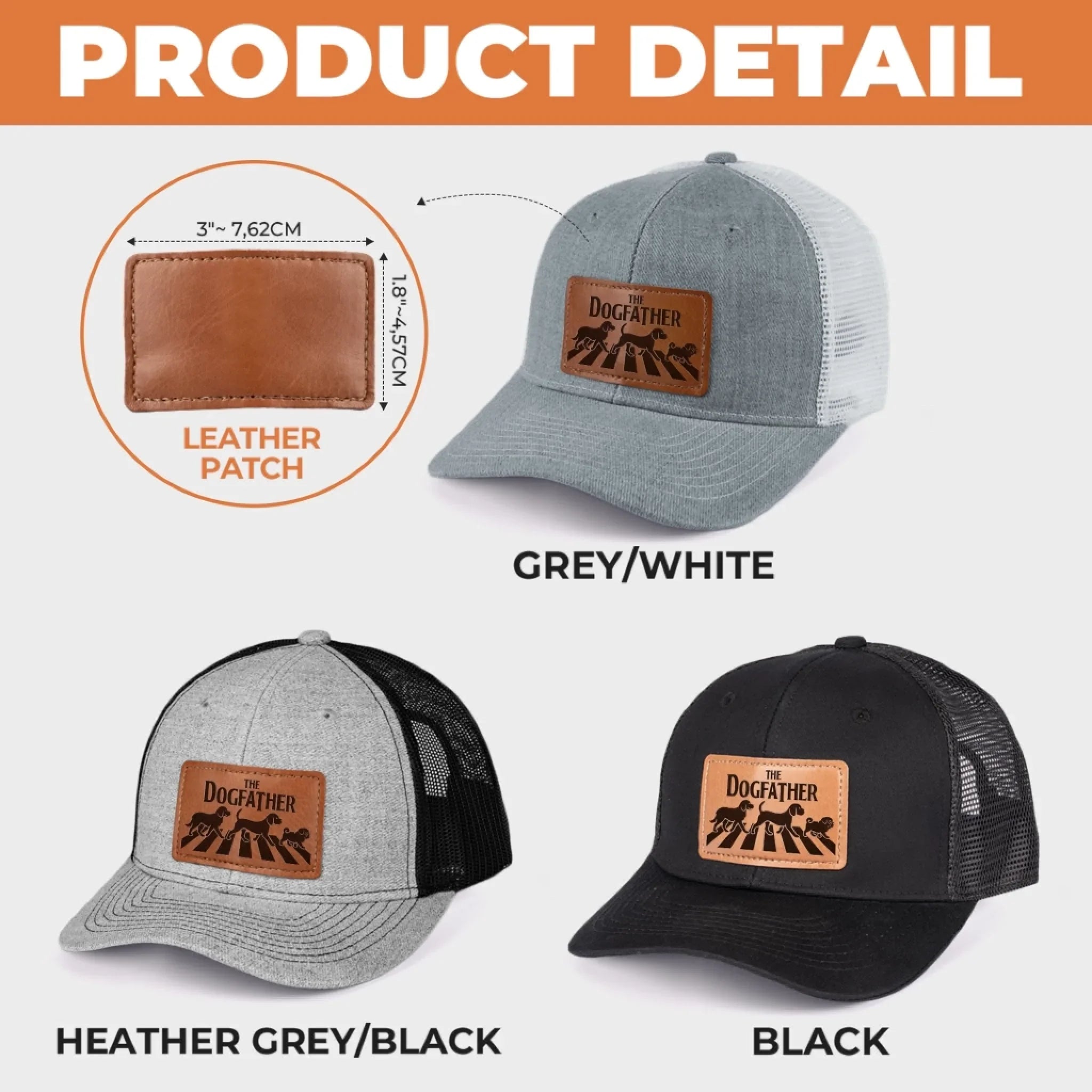 Leather Patch Hat - Birthday Gifts For Dog Lovers, Dog Dad And Mom - Every Pack Needs A Boss