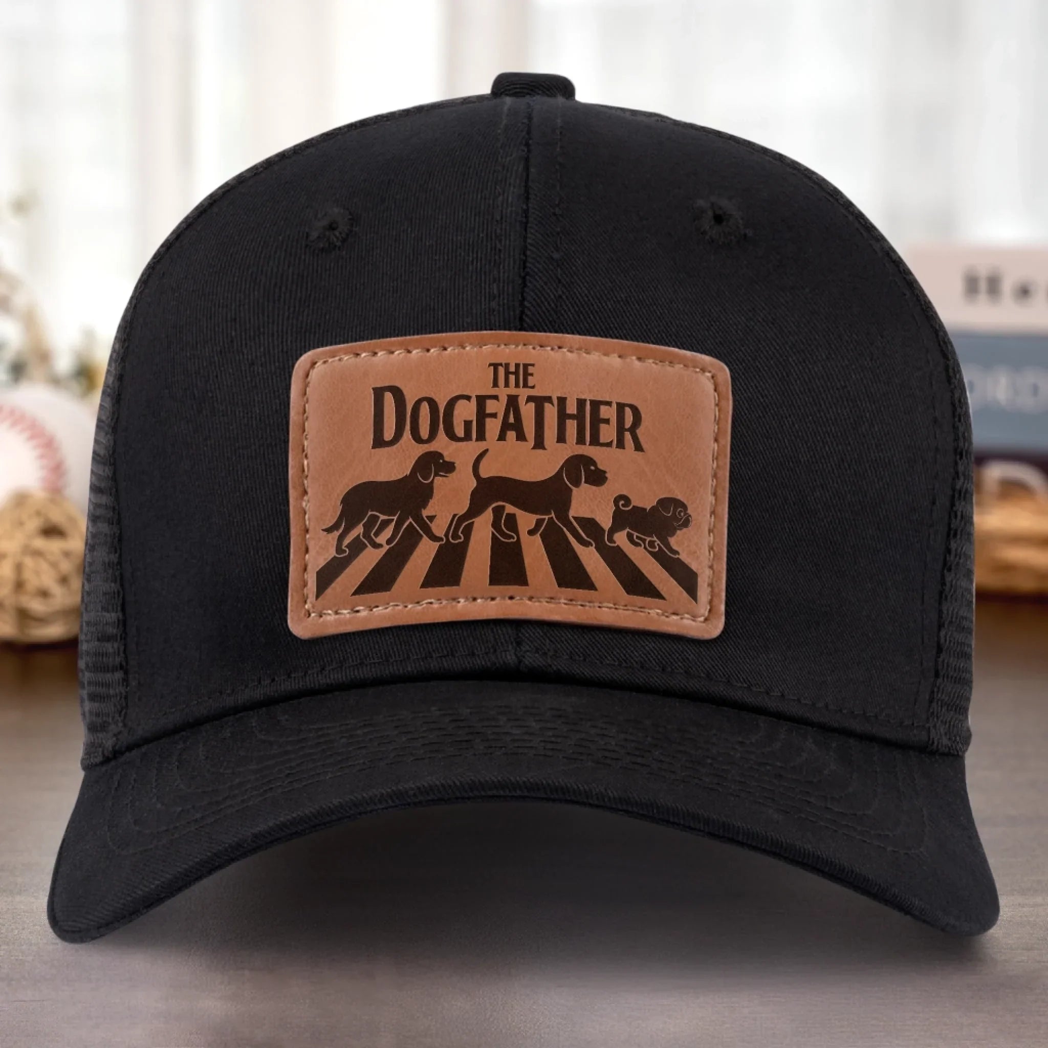 Leather Patch Hat - Birthday Gifts For Dog Lovers, Dog Dad And Mom - Every Pack Needs A Boss