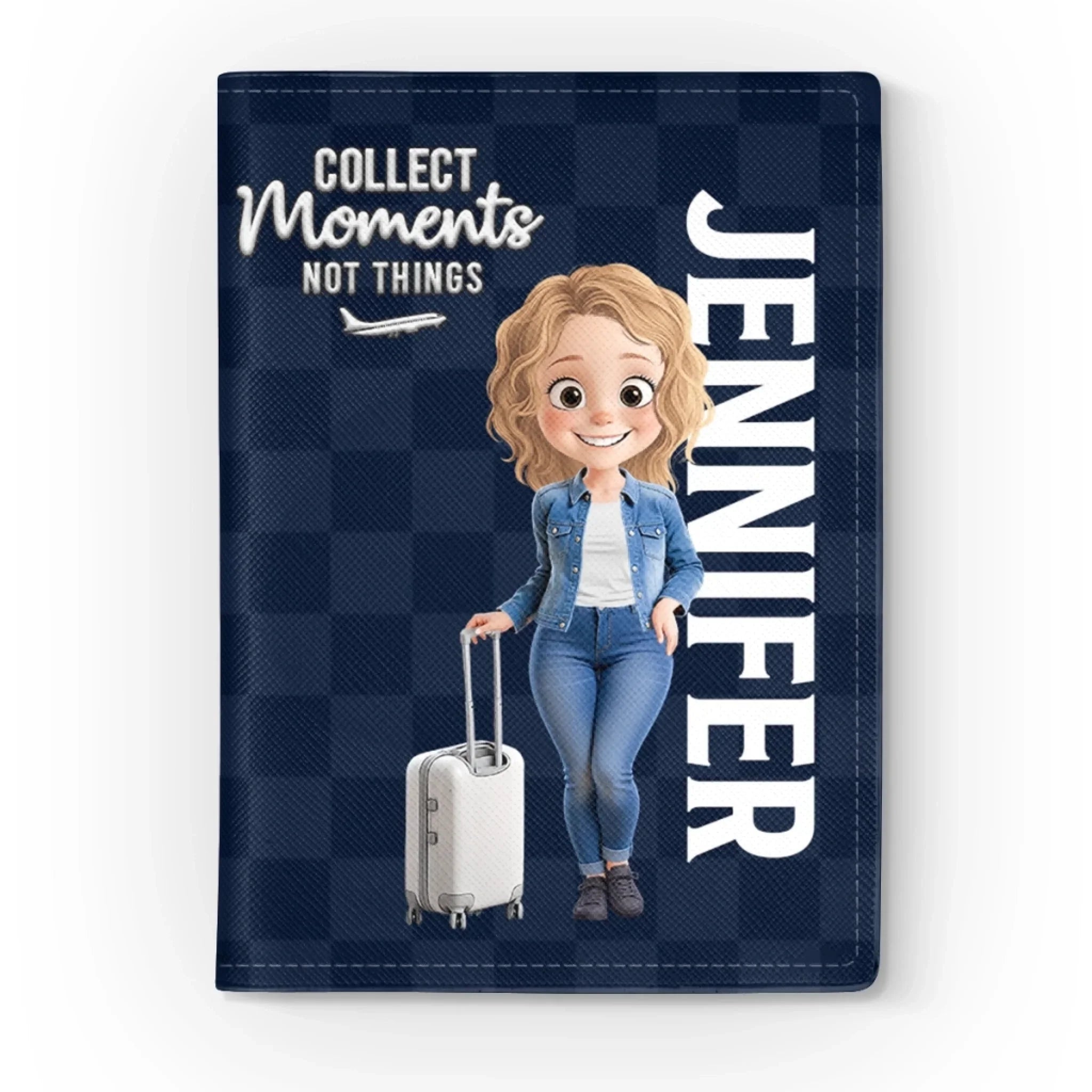 Custom Passport Cover, Passport Holder - Personalized Summer Vacation And Travel Gifts For Women, Men - Passport Ready, World Steady