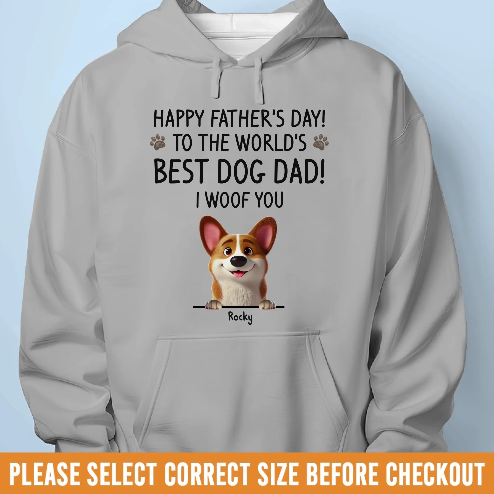 You Had Me At Woof - Dog Personalized Custom Unisex T-shirt, Premium T-shirt, Hoodie - Father's Day, Gift For Dad, Pet Owners, Pet Lovers
