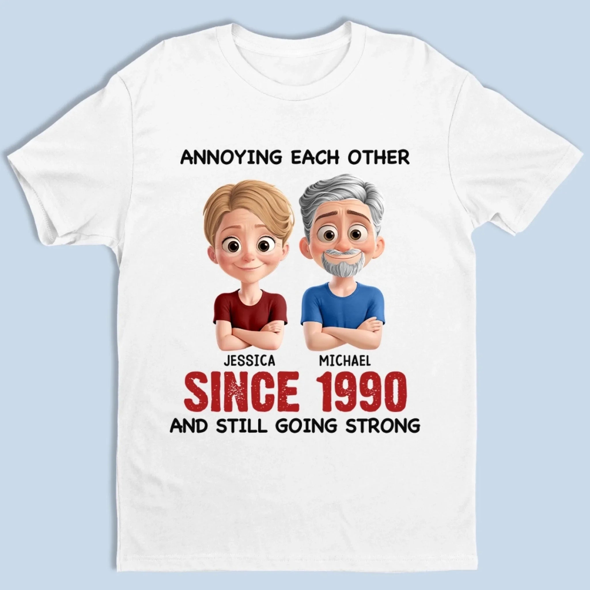 Custom Unisex T-shirt, Premium T-shirt, Hoodie - Personalized Anniversary Wedding Gifts For Husband And Wife, Him And Her - We Go Together Like Us