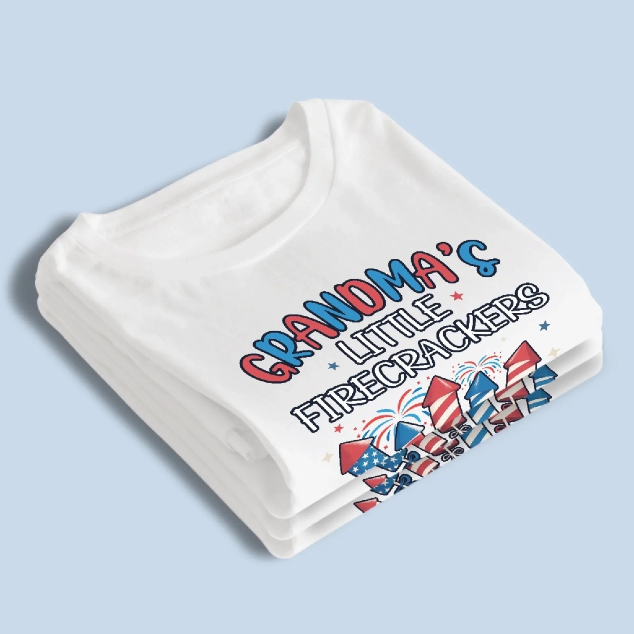 Custom Unisex T-shirt, Premium T-shirt, Hoodie - Personalized 4th Of July Gifts For Mom, Grandma - Spark Joy With Tiny Firecrackers