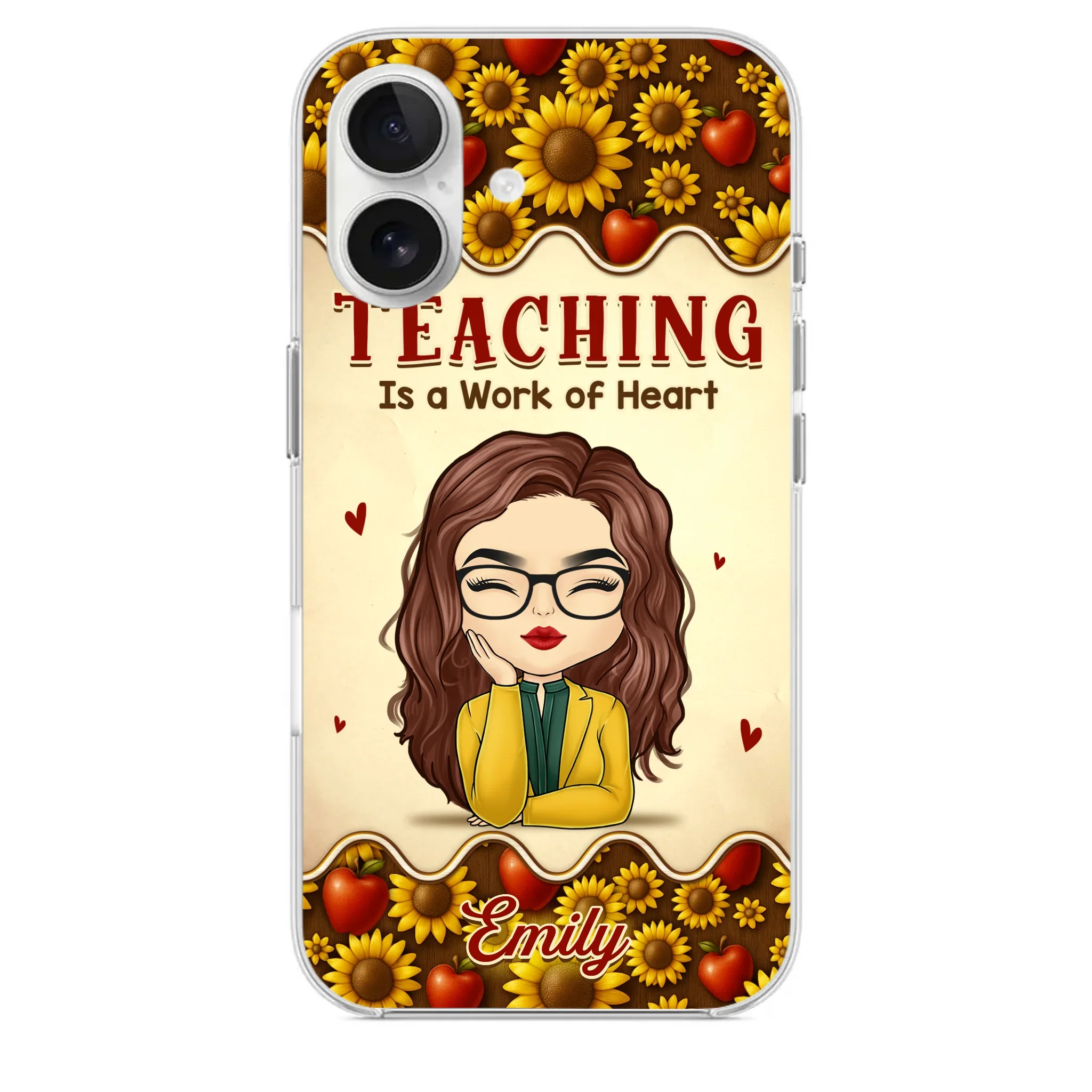 Custom Clear Phone Case - Personalized Birthday Gifts For Teachers - Teachers Make Magic Happen