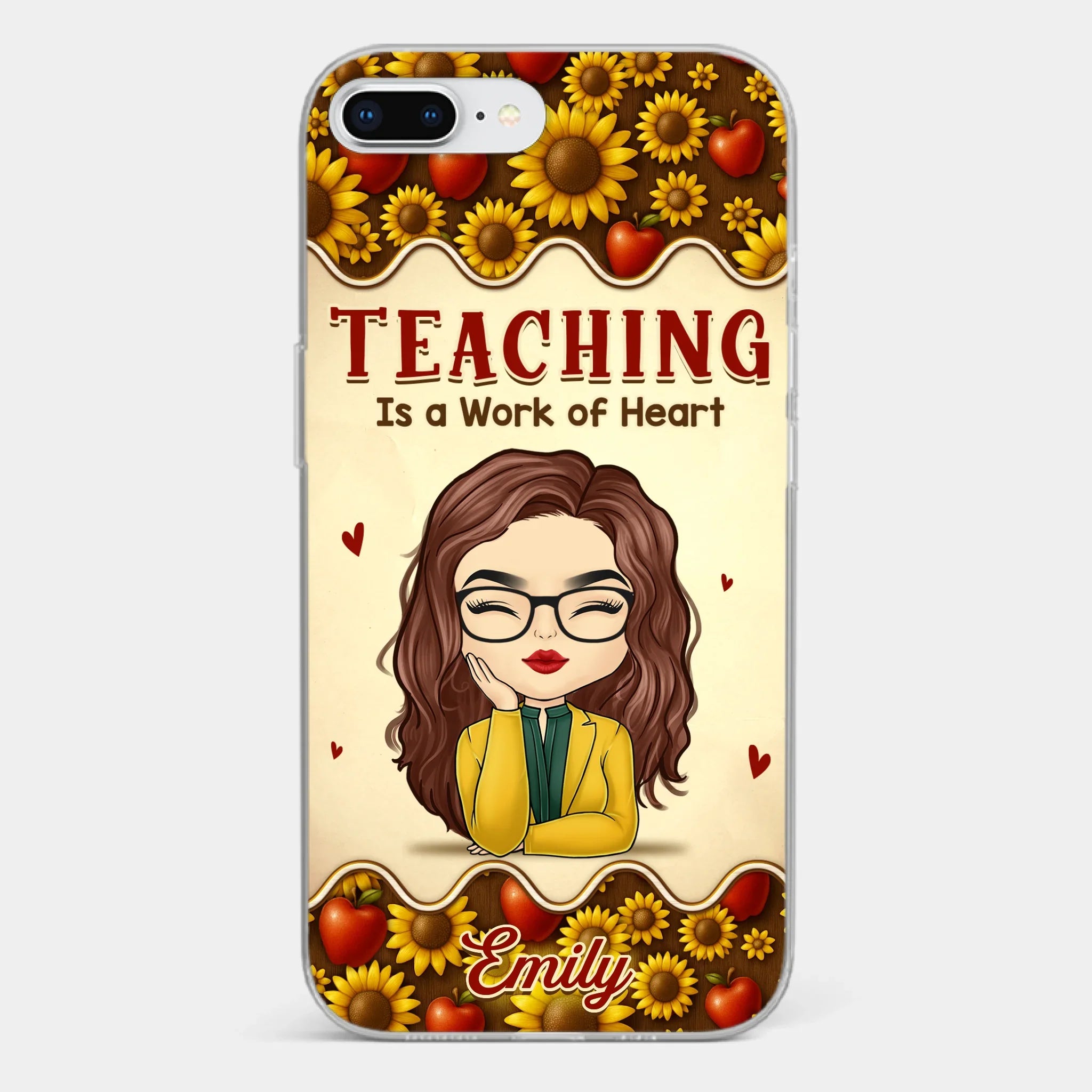 Custom Clear Phone Case - Personalized Birthday Gifts For Teachers - Teachers Make Magic Happen