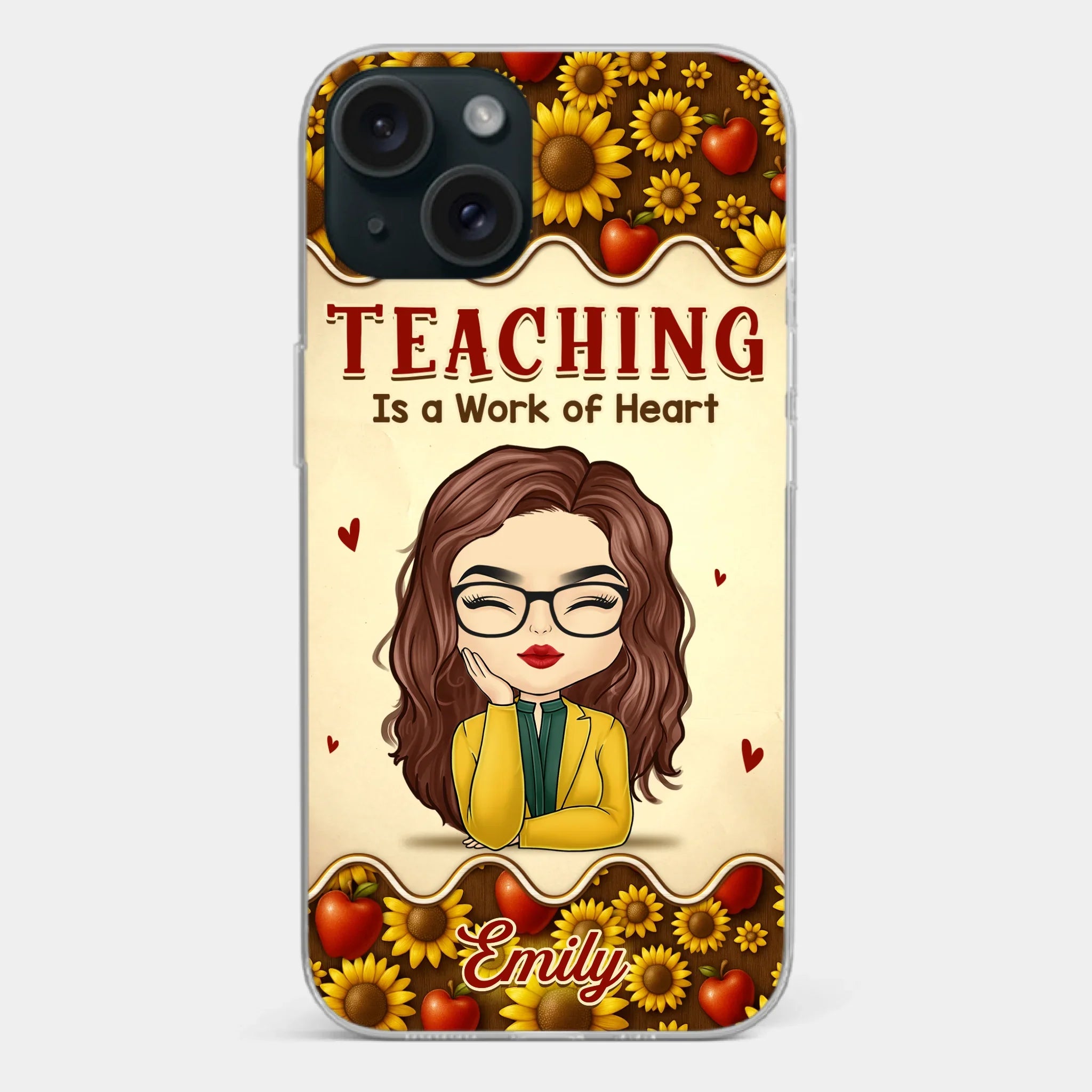 Custom Clear Phone Case - Personalized Birthday Gifts For Teachers - Teachers Make Magic Happen