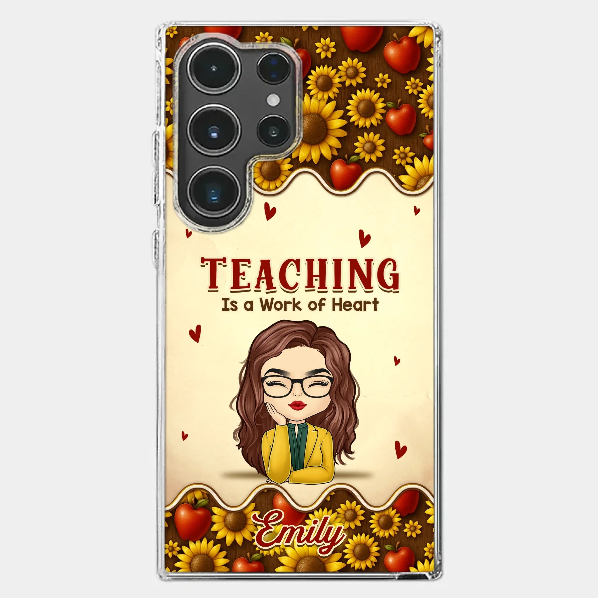 Custom Clear Phone Case - Personalized Birthday Gifts For Teachers - Teachers Make Magic Happen
