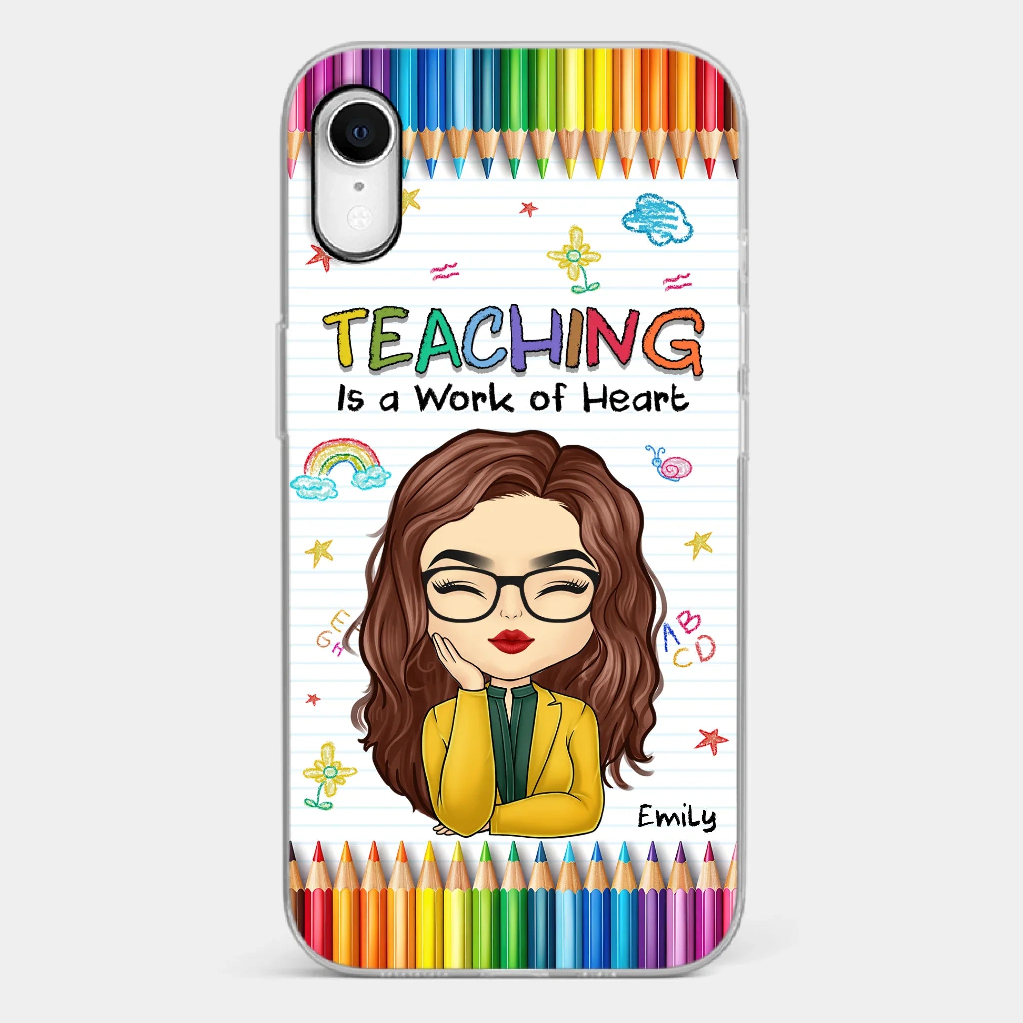 Custom Clear Phone Case - Personalized Birthday Gifts For Teachers - Teachers Grow Dreams