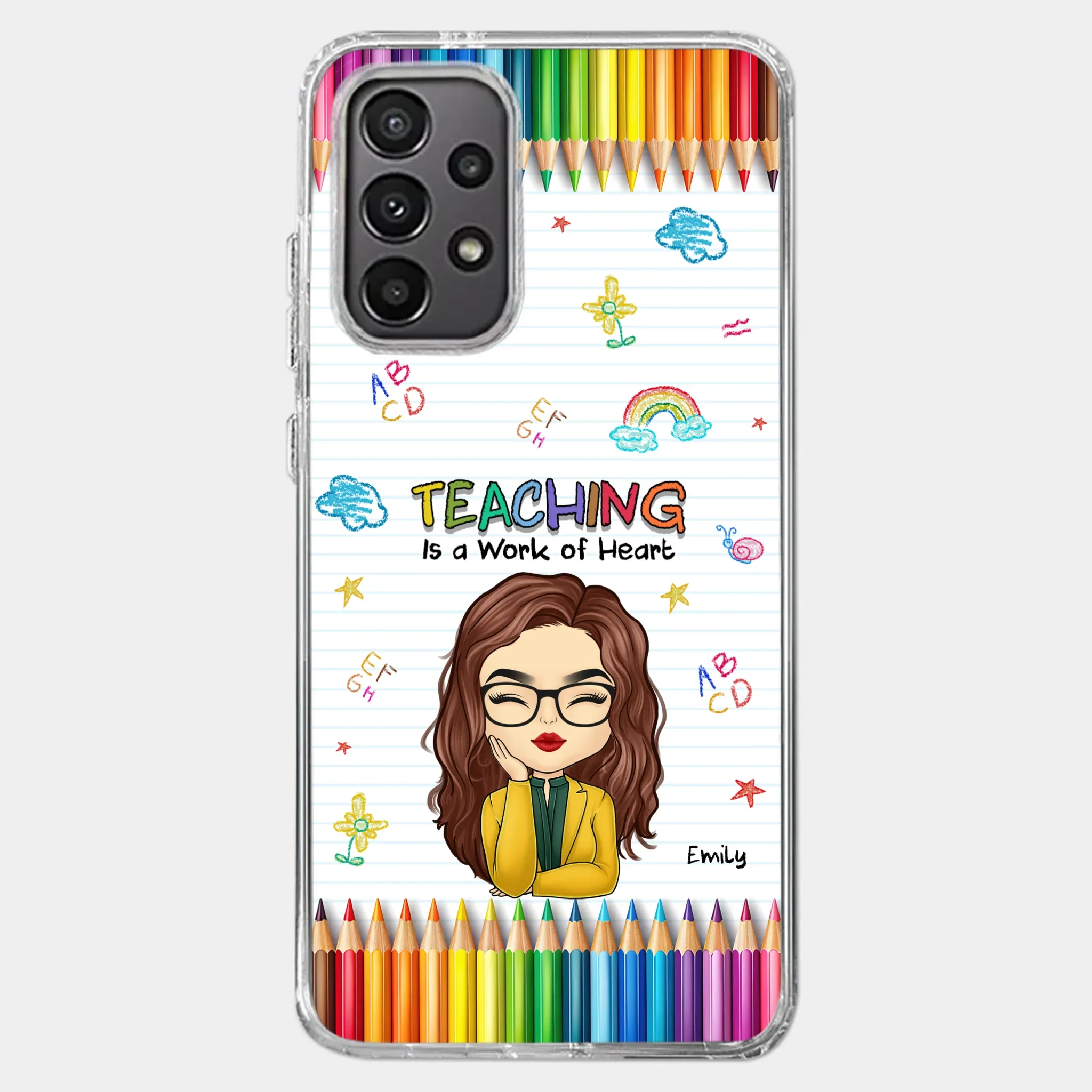 Custom Clear Phone Case - Personalized Birthday Gifts For Teachers - Teachers Grow Dreams