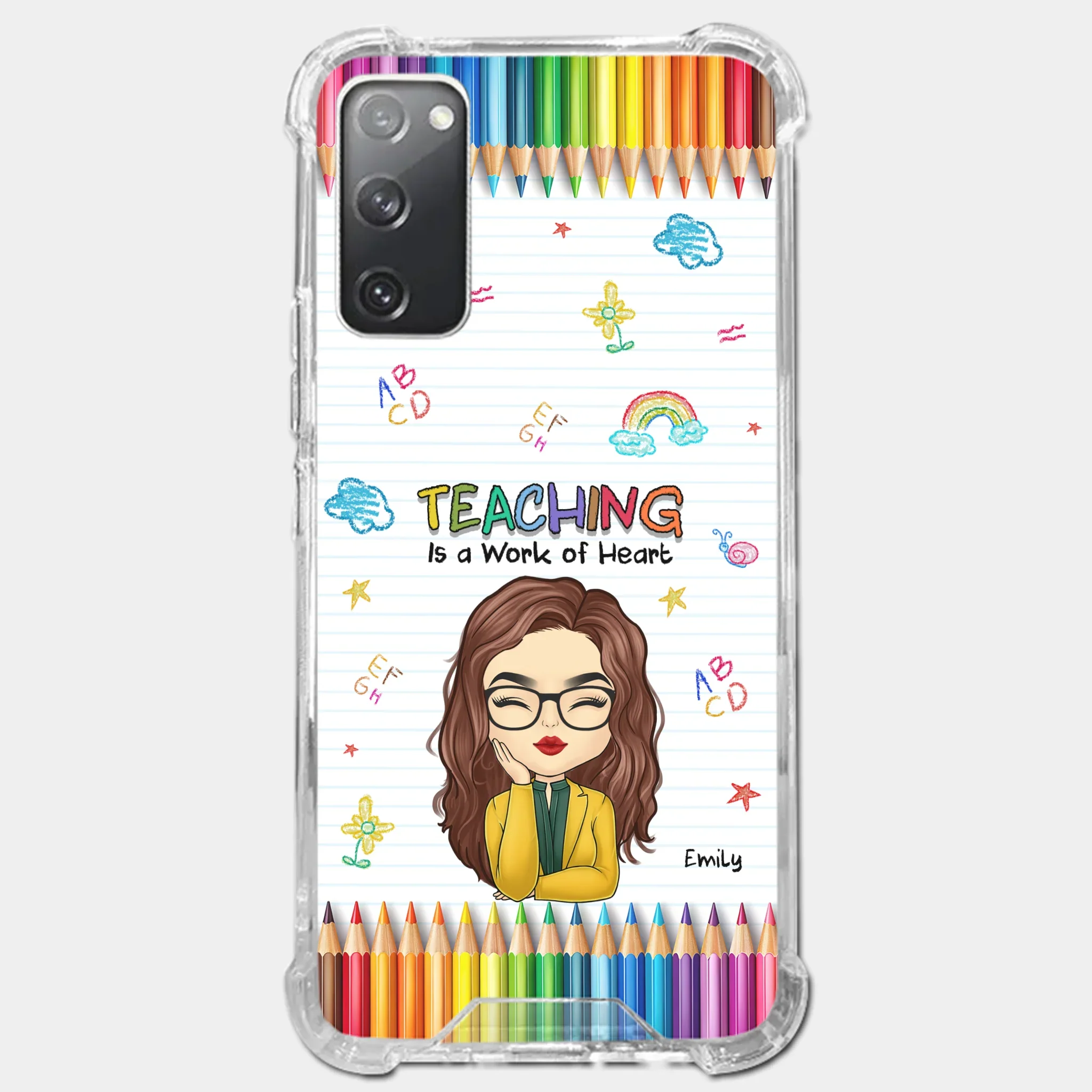 Custom Clear Phone Case - Personalized Birthday Gifts For Teachers - Teachers Grow Dreams