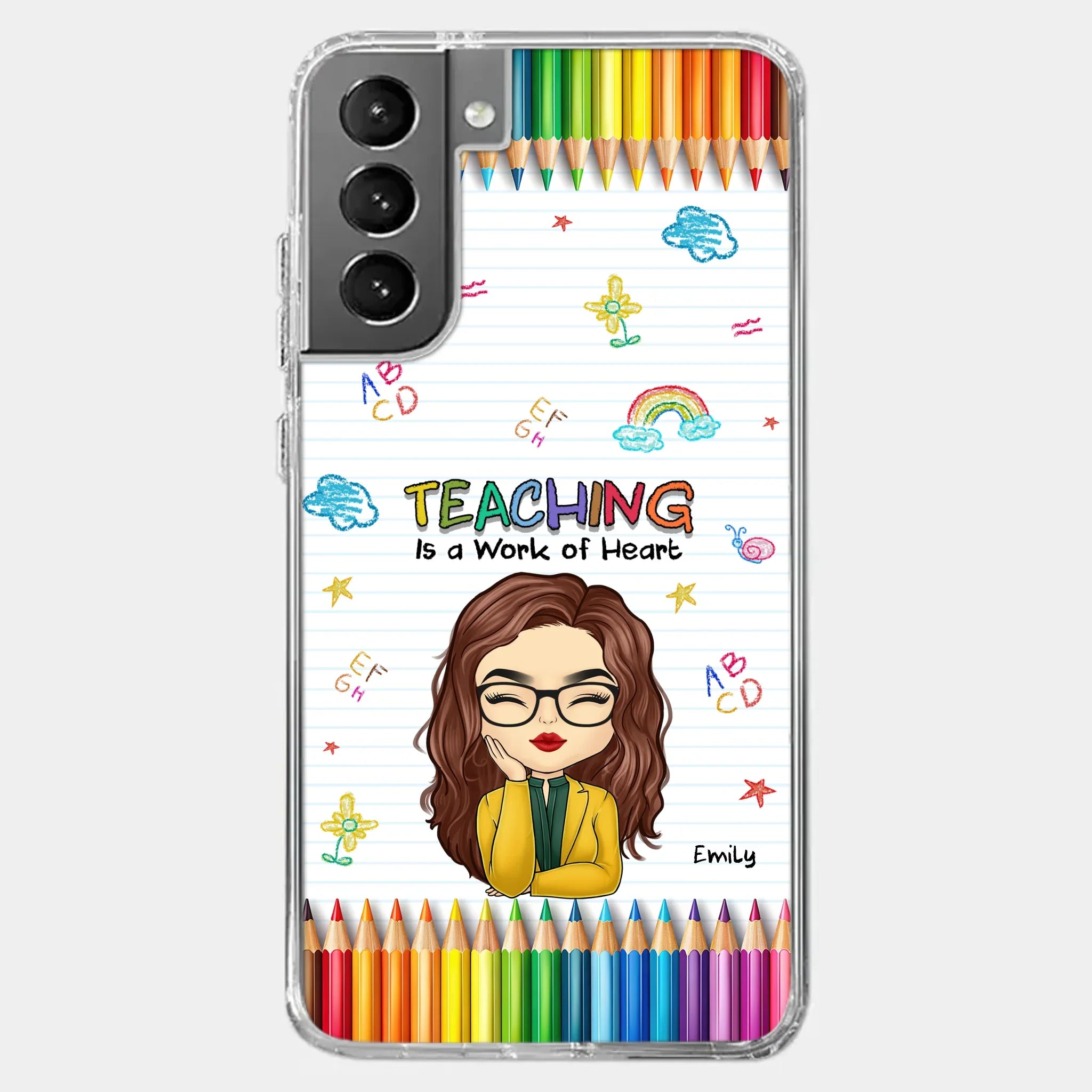 Custom Clear Phone Case - Personalized Birthday Gifts For Teachers - Teachers Grow Dreams