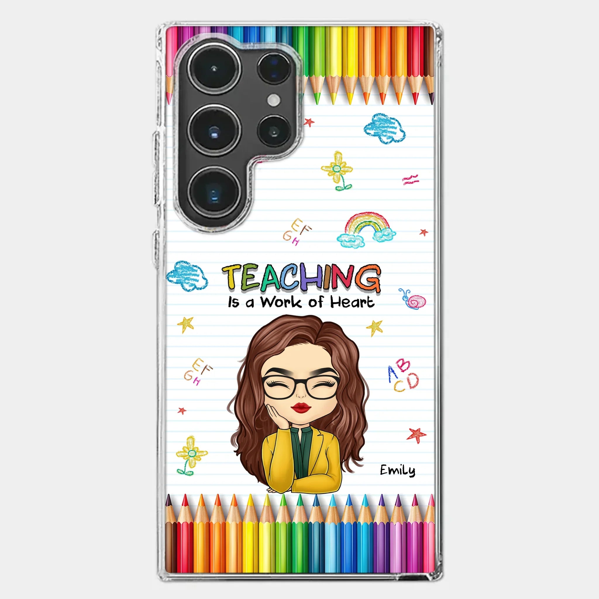 Custom Clear Phone Case - Personalized Birthday Gifts For Teachers - Teachers Grow Dreams