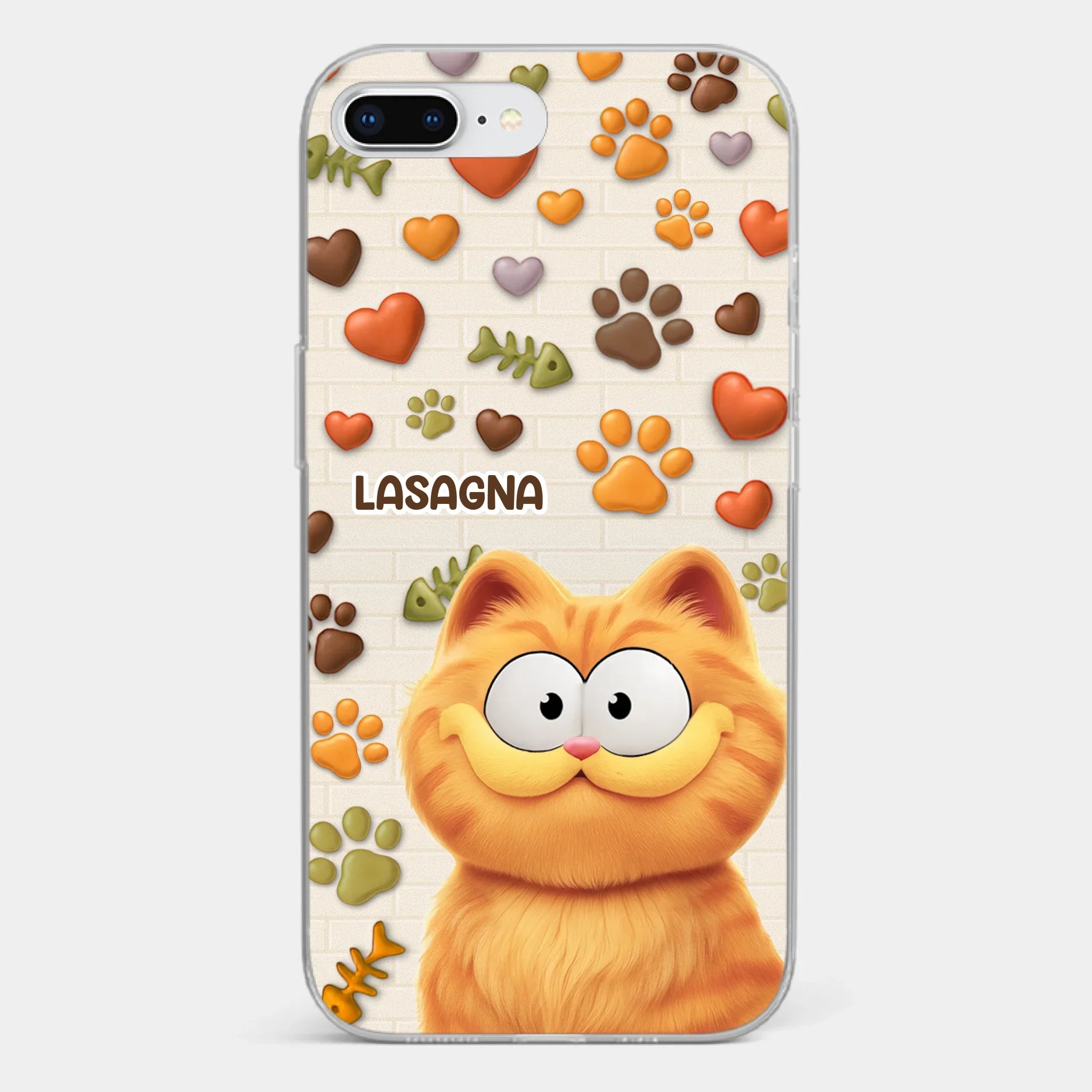 Custom 3D Inflated Effect Printed Clear Phone Case - Personalized Birthday Gifts For Cat Lovers, Cat Mom And Dad - Furry Friends Brighten Every Call
