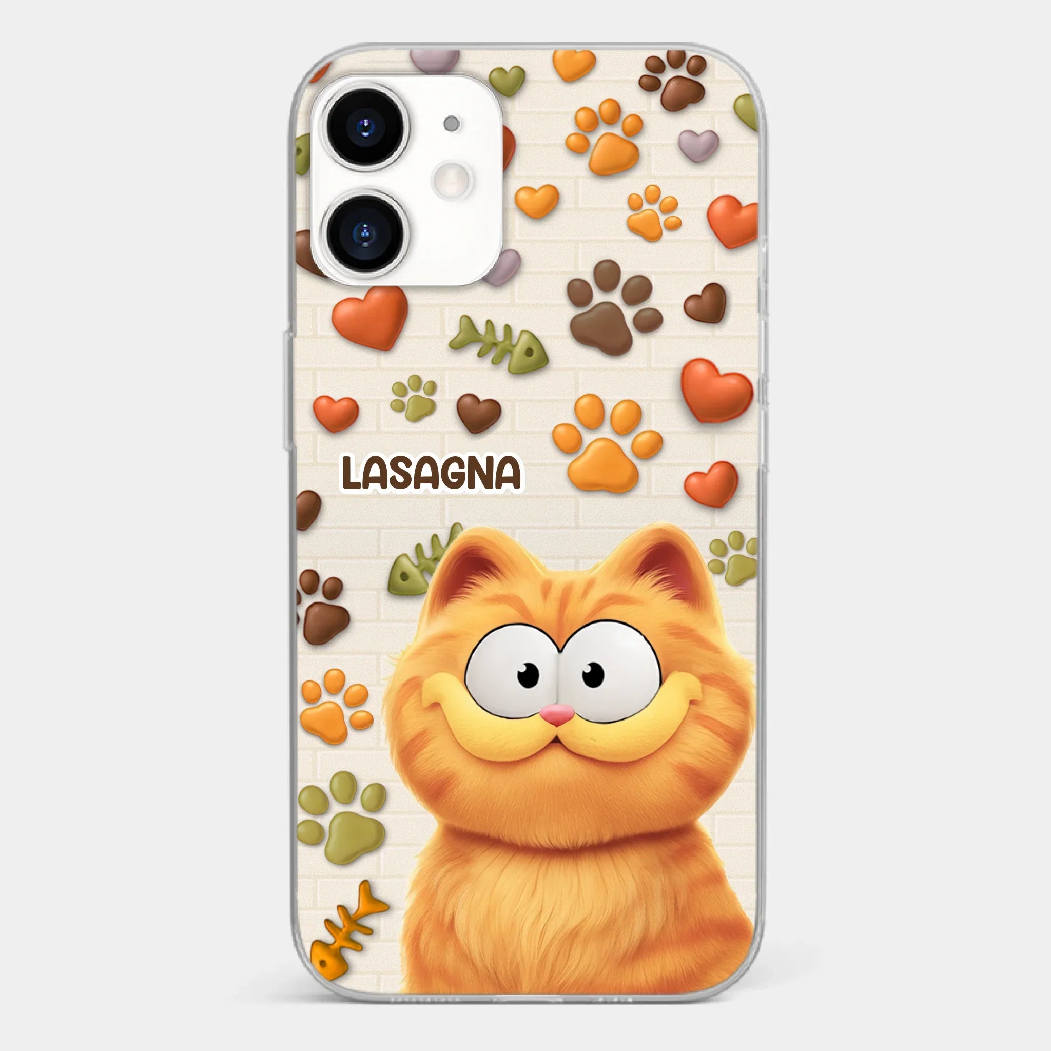 Custom 3D Inflated Effect Printed Clear Phone Case - Personalized Birthday Gifts For Cat Lovers, Cat Mom And Dad - Furry Friends Brighten Every Call