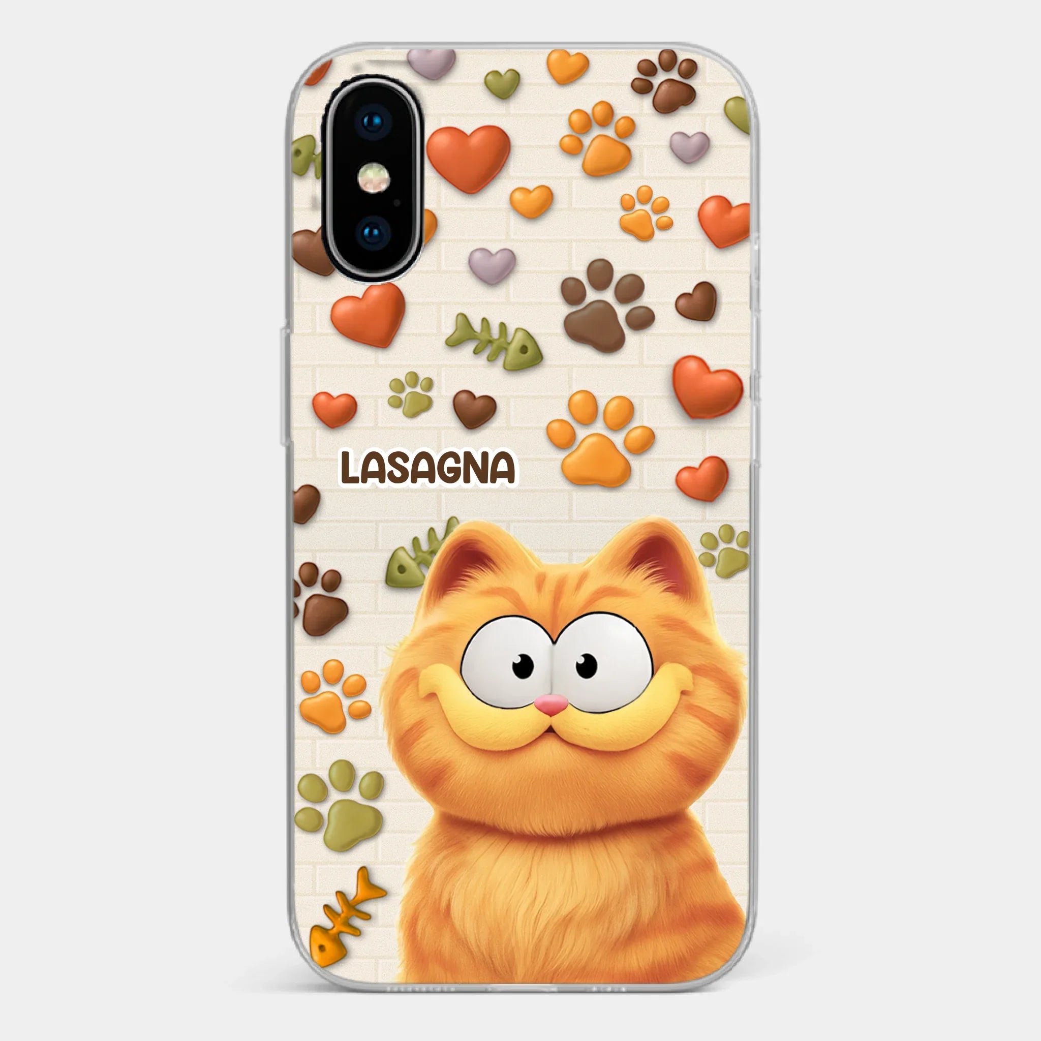 Custom 3D Inflated Effect Printed Clear Phone Case - Personalized Birthday Gifts For Cat Lovers, Cat Mom And Dad - Furry Friends Brighten Every Call