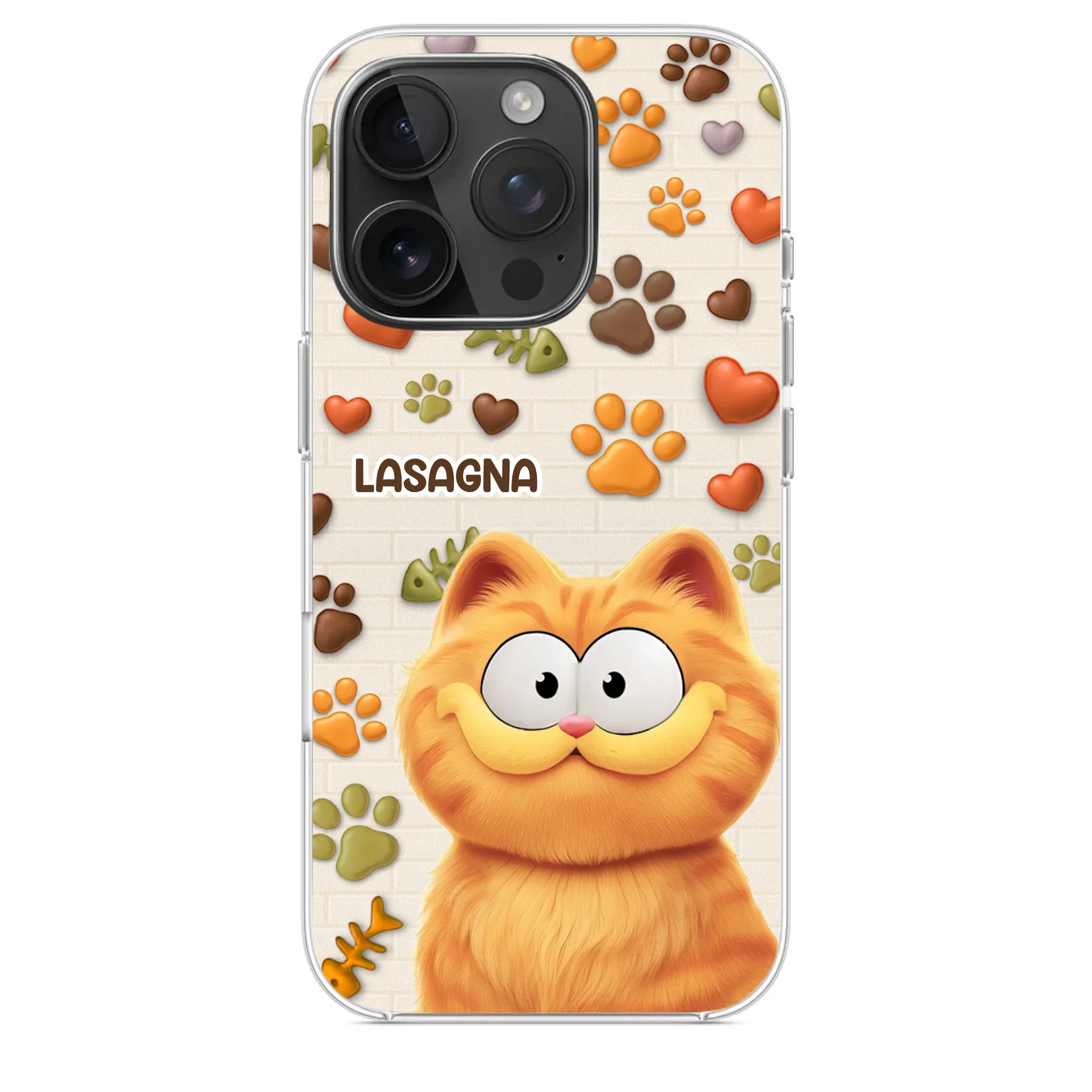 Custom 3D Inflated Effect Printed Clear Phone Case - Personalized Birthday Gifts For Cat Lovers, Cat Mom And Dad - Furry Friends Brighten Every Call