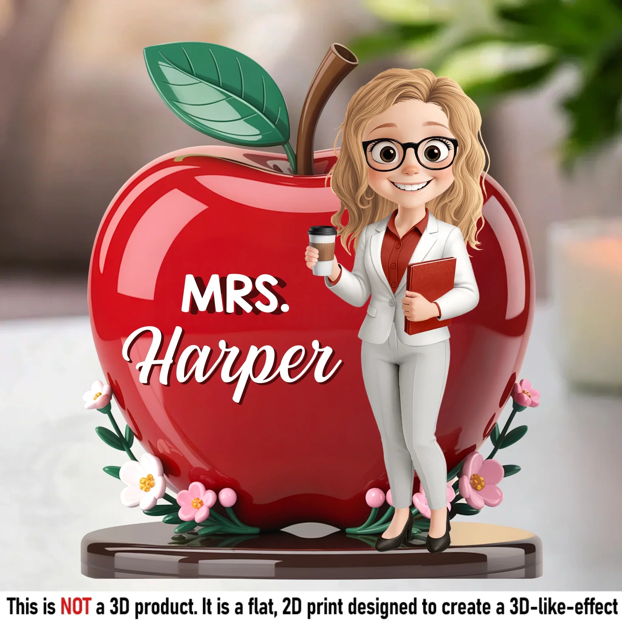 Custom Acrylic Plaque - Personalized Back To School Gifts For Teachers - Where Learning Shines Bright Every Day