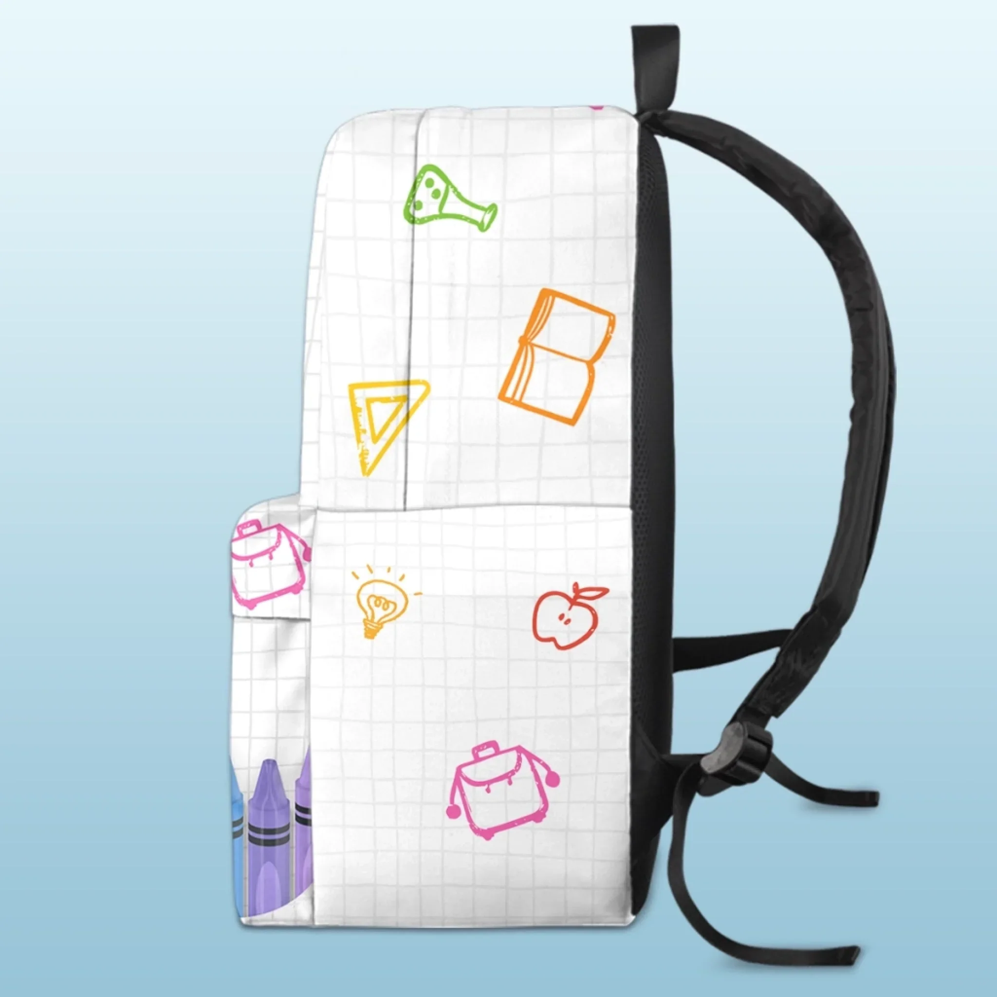 Custom Kids Backpack - Personalized Back To School Gifts For Kids - School Is My Playground
