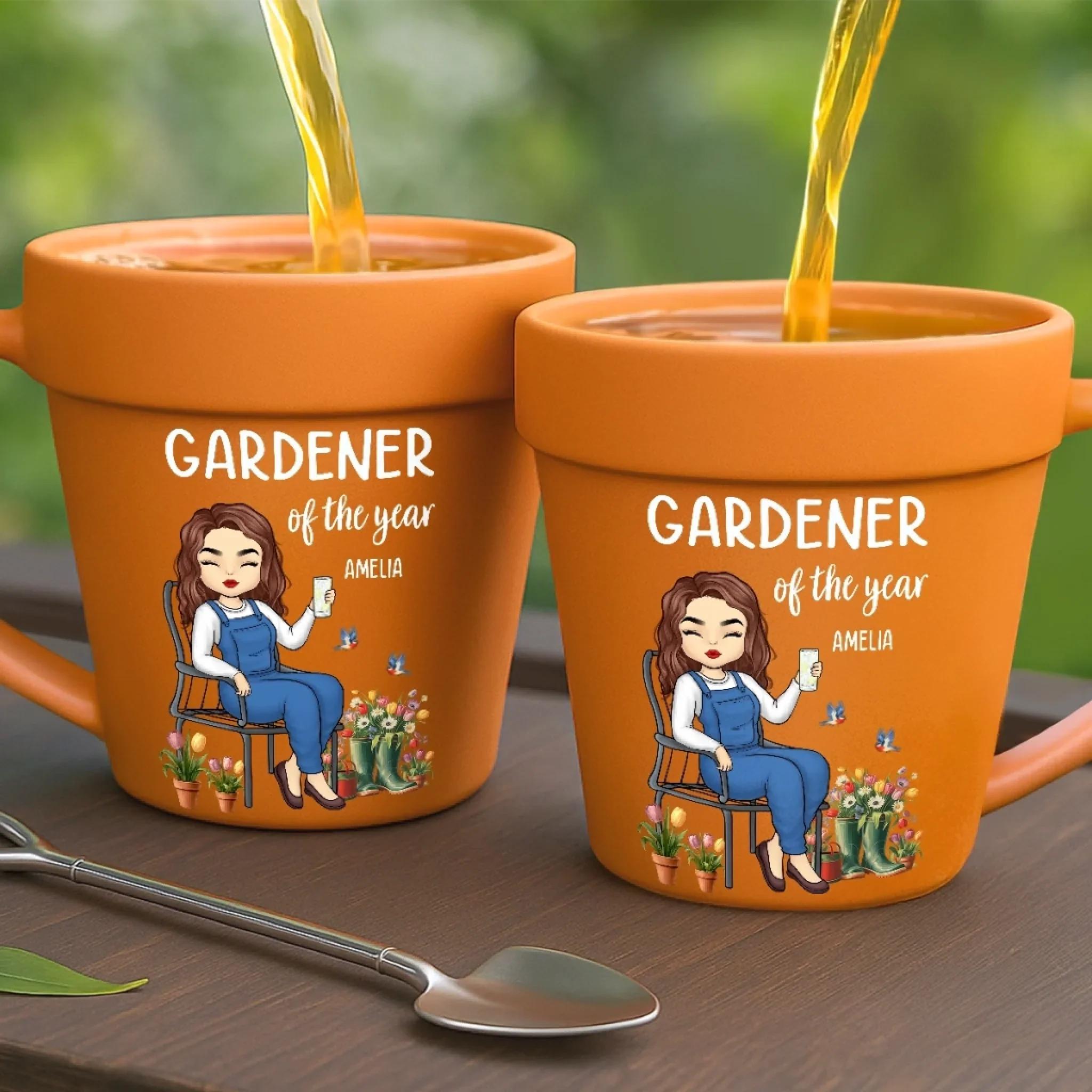 Custom Plant Pot Ceramic Mug - Personalized Garden Gifts For Gardeners - Soul Restoration In Every Garden - Flower Pot Mug
