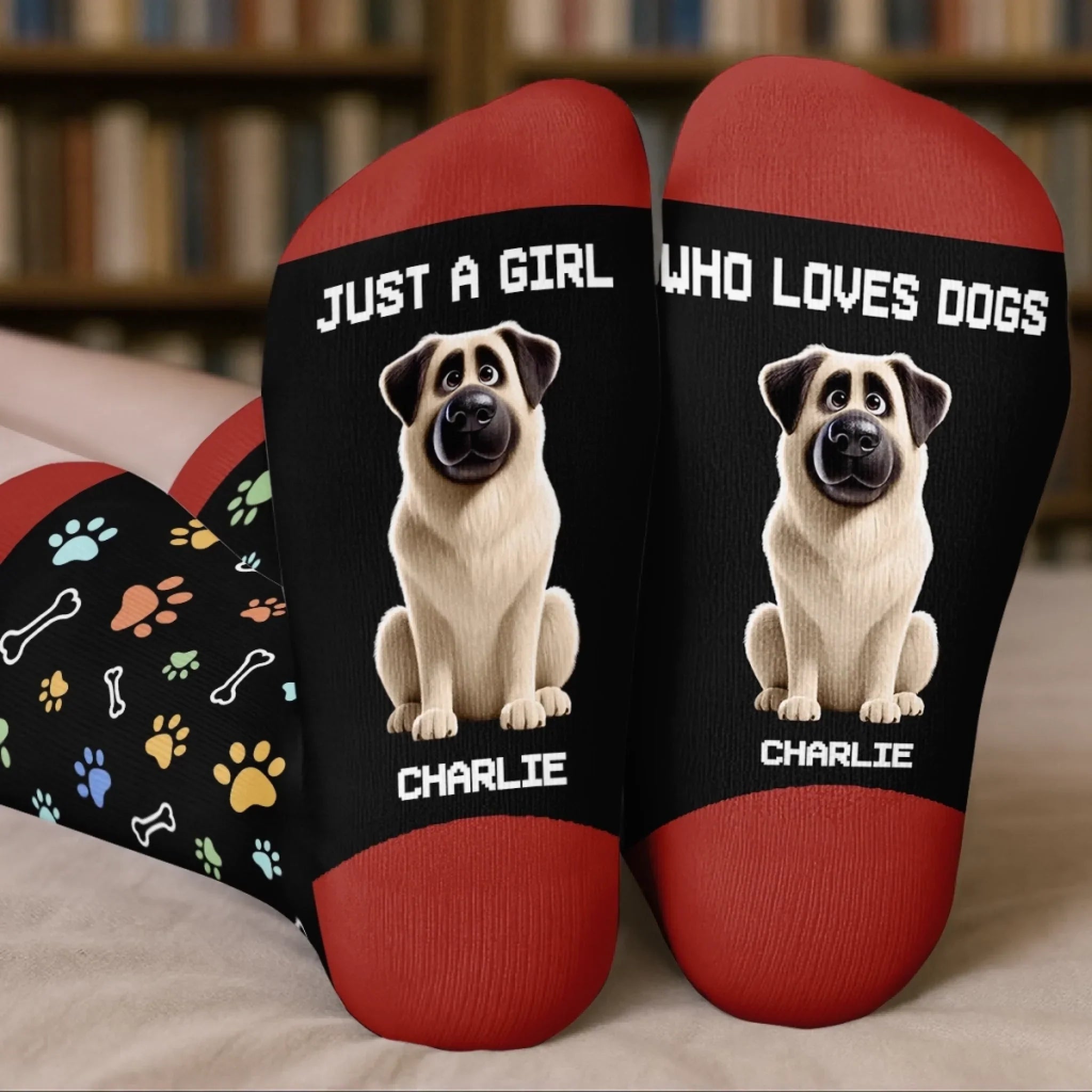 Custom Crew Socks - Personalized Birthday Gifts For Dog Lovers, Dog Dad And Mom - My Dog, My Therapist