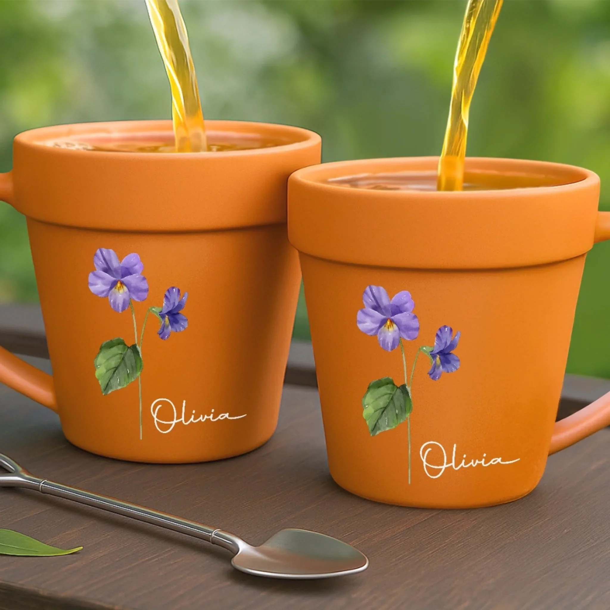 Custom Plant Pot Ceramic Mug - Personalized Garden Gifts For Gardeners, Best Friends, Family - Grow With Love - Flower Pot Mug