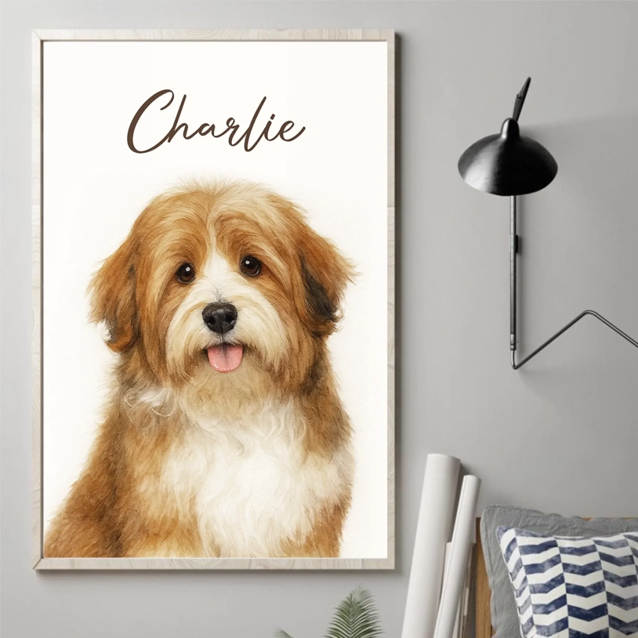 Custom Photo Vertical Poster - Personalized Birthday Gifts For Dog Cat Lovers, Dog Dad And Mom, Cat Owners - Pawtrait Perfection
