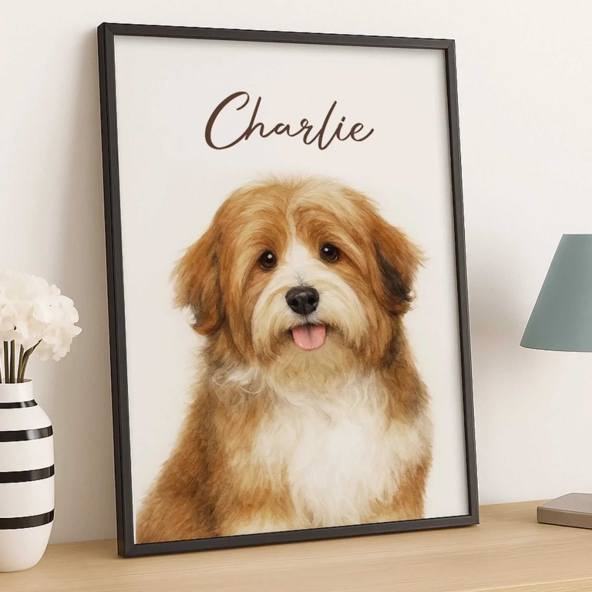 Custom Photo Vertical Poster - Personalized Birthday Gifts For Dog Cat Lovers, Dog Dad And Mom, Cat Owners - Pawtrait Perfection