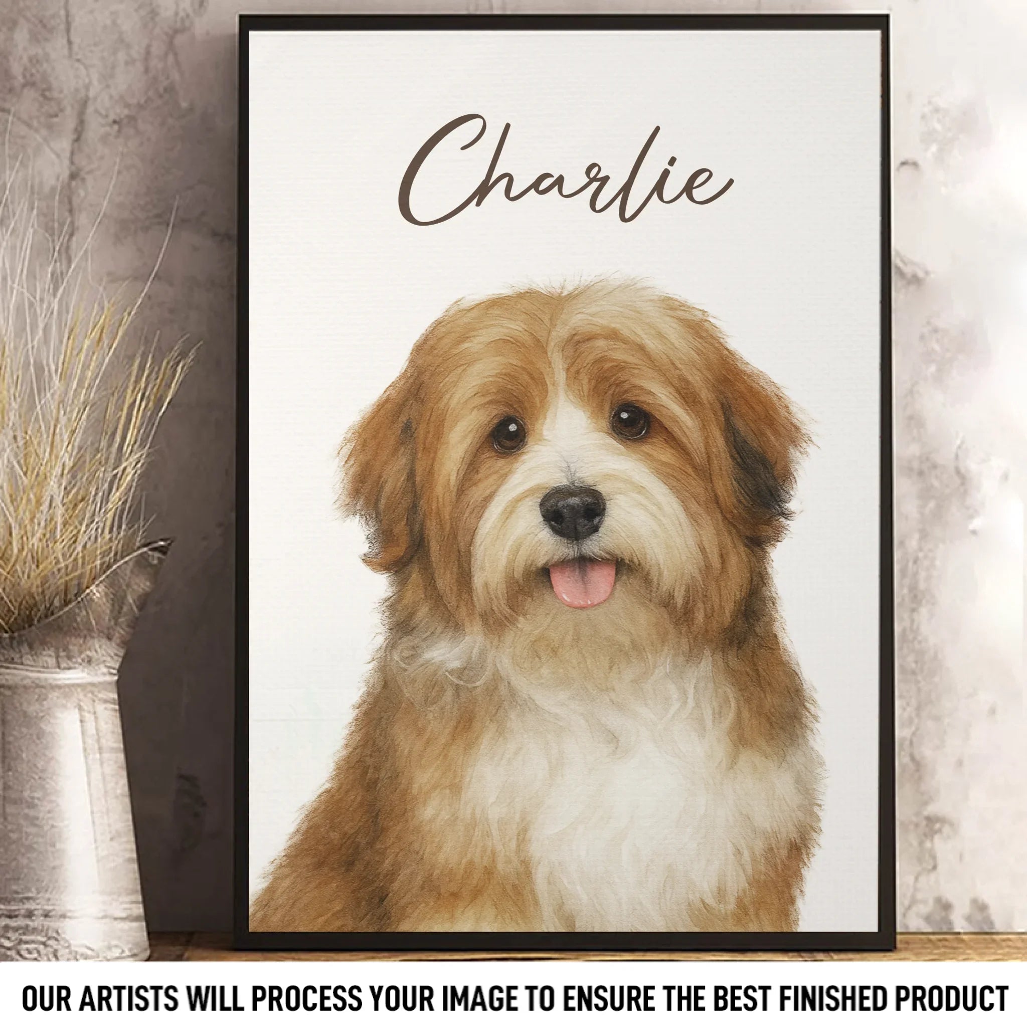 Custom Photo Vertical Poster - Personalized Birthday Gifts For Dog Cat Lovers, Dog Dad And Mom, Cat Owners - Pawtrait Perfection