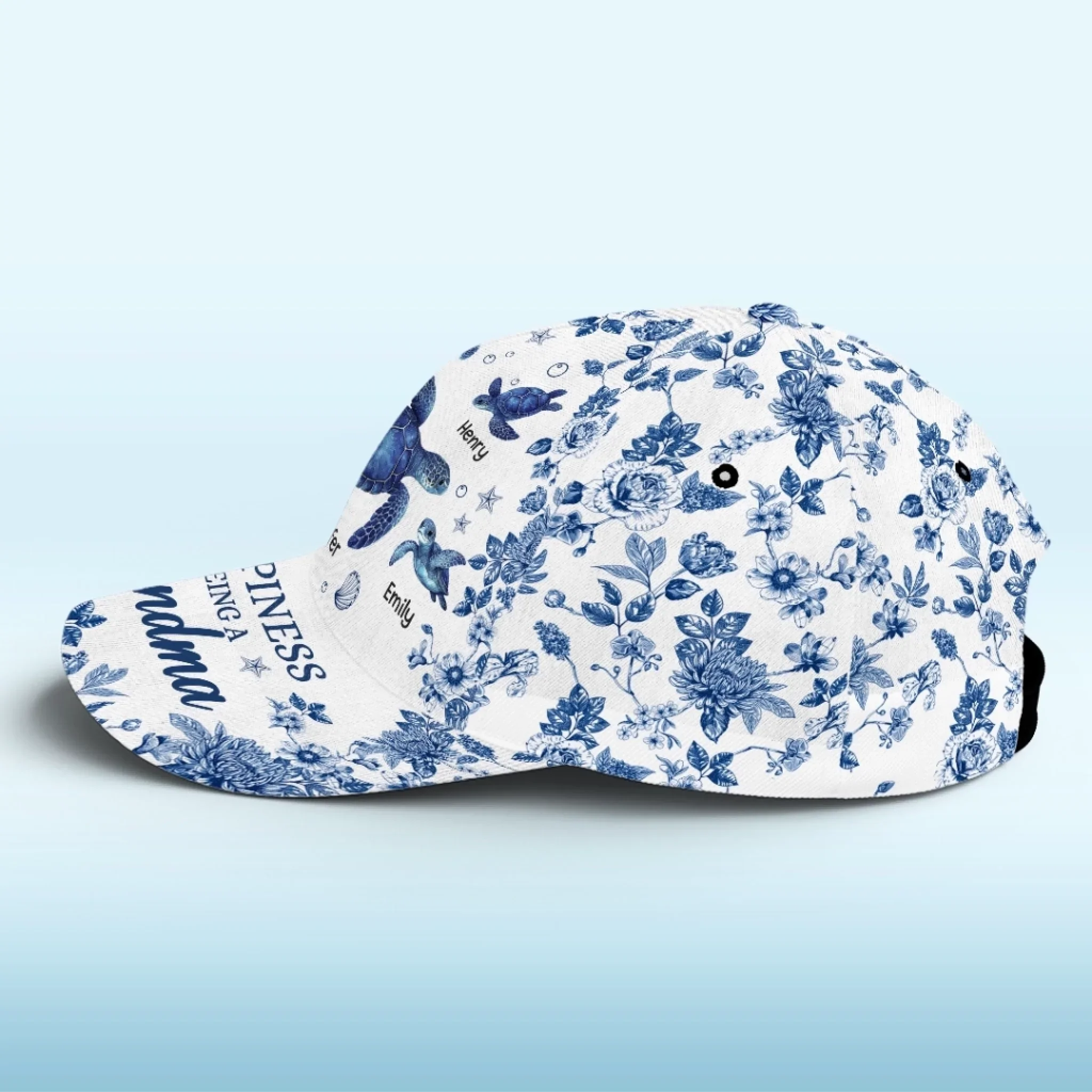 Custom Hat, All Over Print Classic Cap - Personalized Birthday Gifts For Mom, Grandma - Grandma Brings Joy To Every Day