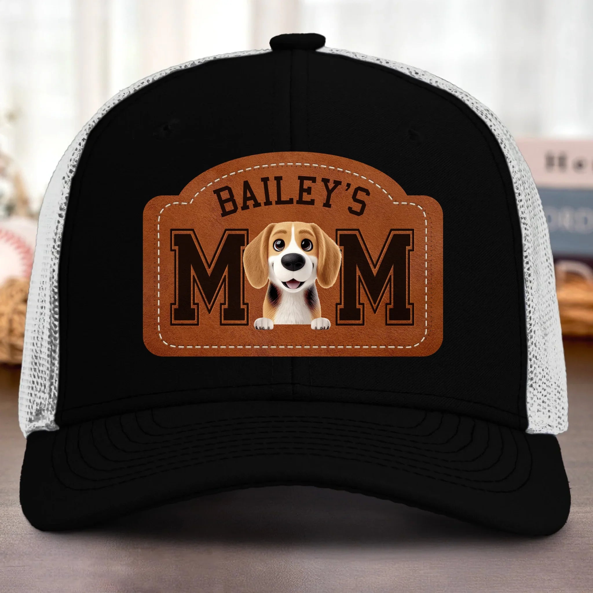 Custom Shaped Leather Patch Hat - Personalized Birthday Gifts For Dog Lovers, Dog Dad And Mom - Best Dog Dad Ever