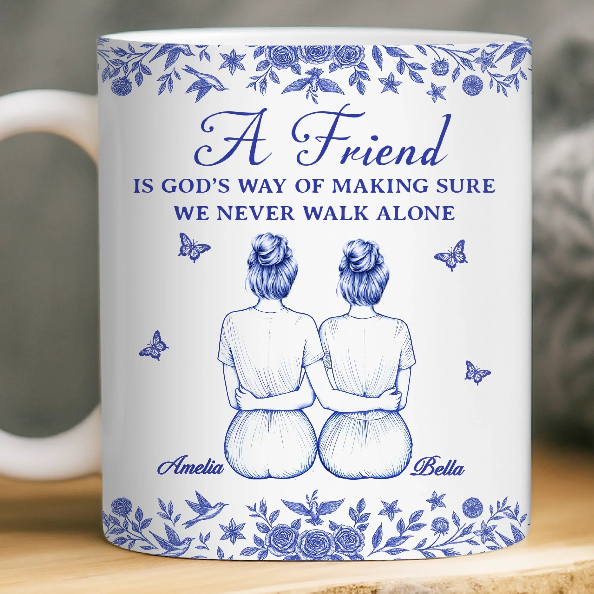 Custom Mug - Personalized Best Friend Birthday Gifts For Women - Besties For The Resties