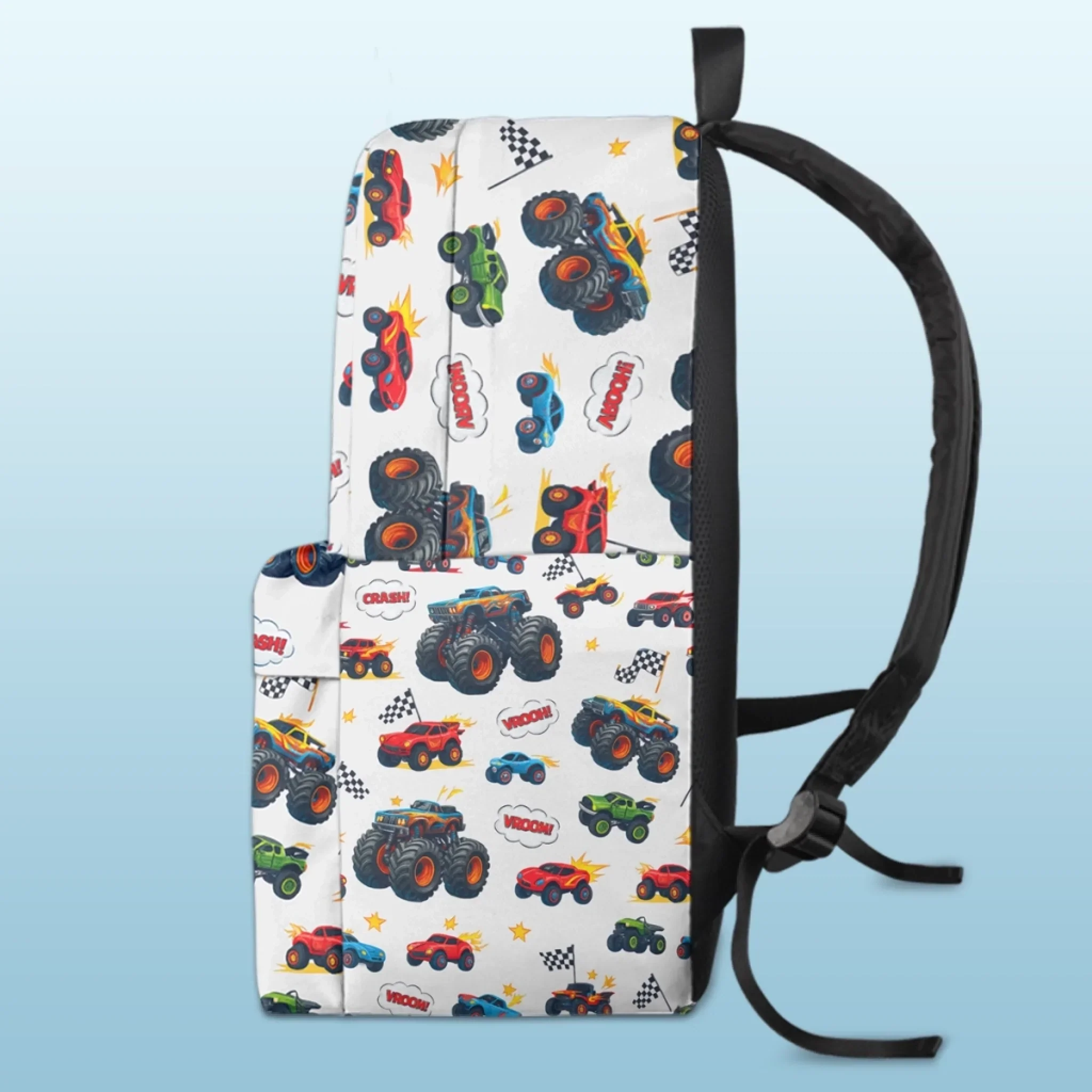 Custom Kids Backpack - Personalized Back To School Gifts For Kids - Big Wheels Bigger Dreams