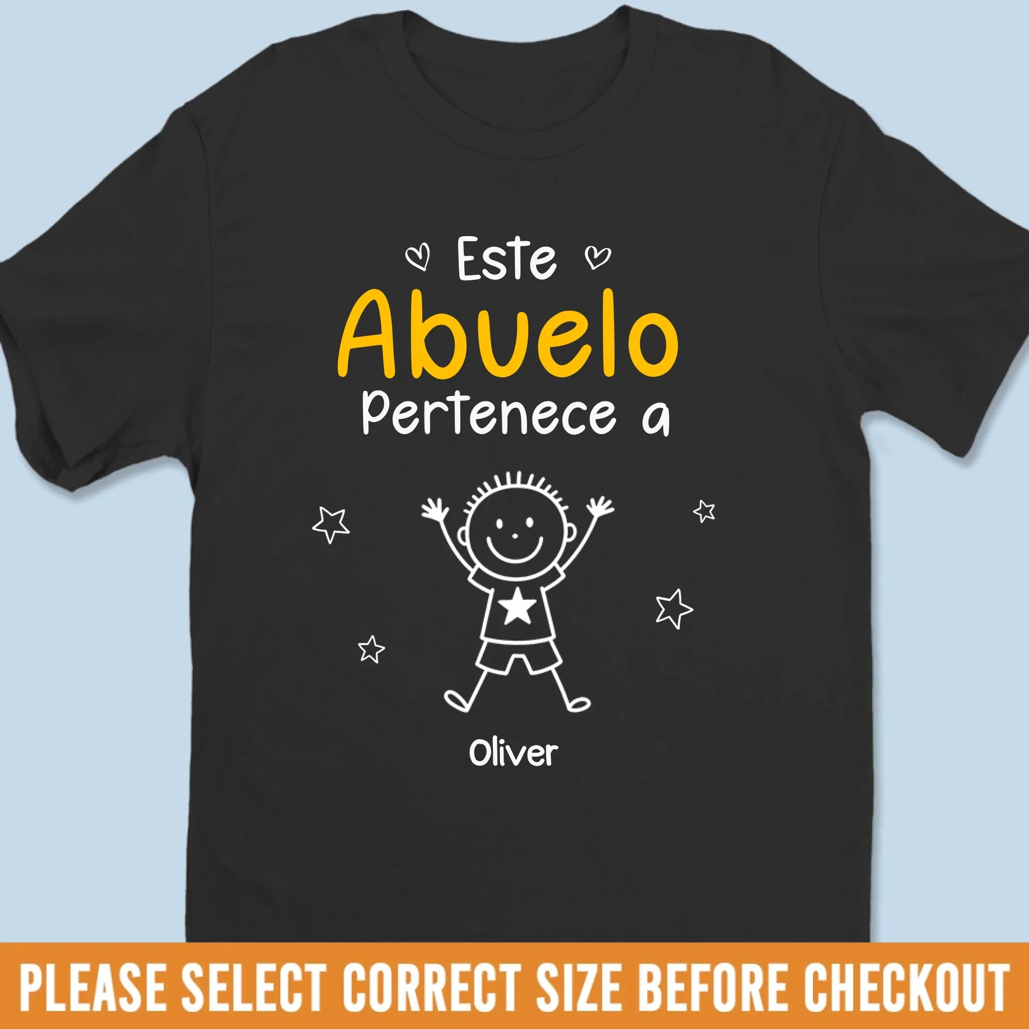 Camiseta Unisex Personalizada, Camiseta Premium, Sudadera con Capucha - Regalos Personalizados de Cumpleaos para Pap, Abuelo - Este Abuelo Pertenece A