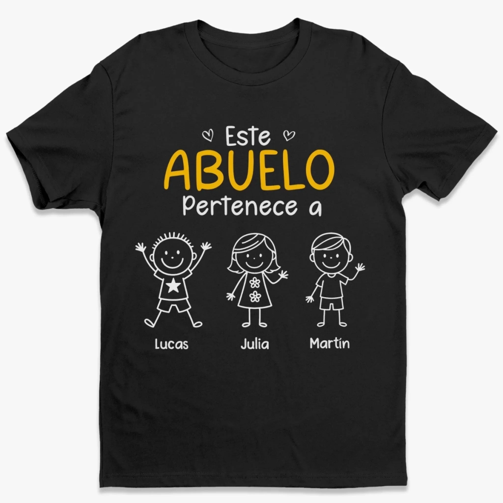 Camiseta Unisex Personalizada, Camiseta Premium, Sudadera con Capucha - Regalos Personalizados de Cumpleaos para Pap, Abuelo - Este Abuelo Pertenece A
