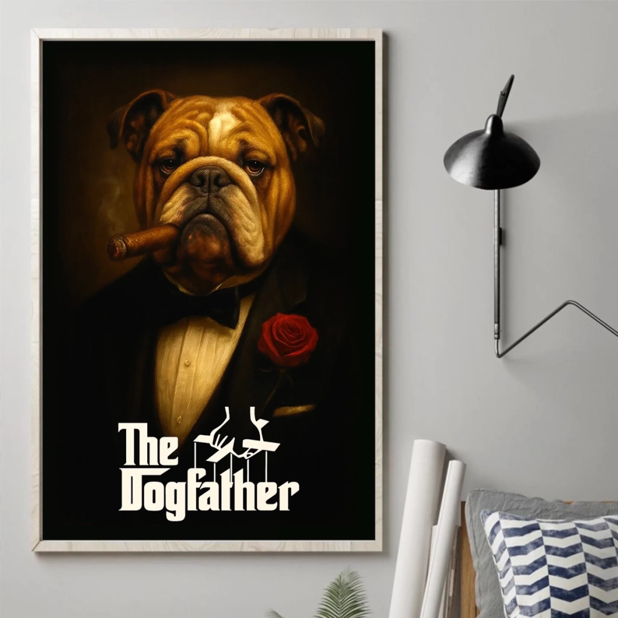 Custom Photo Vertical Poster - Personalized Birthday Gifts For Dog Cat Lovers, Dog Dad And Mom, Cat Owners - Too Classy For Fetch