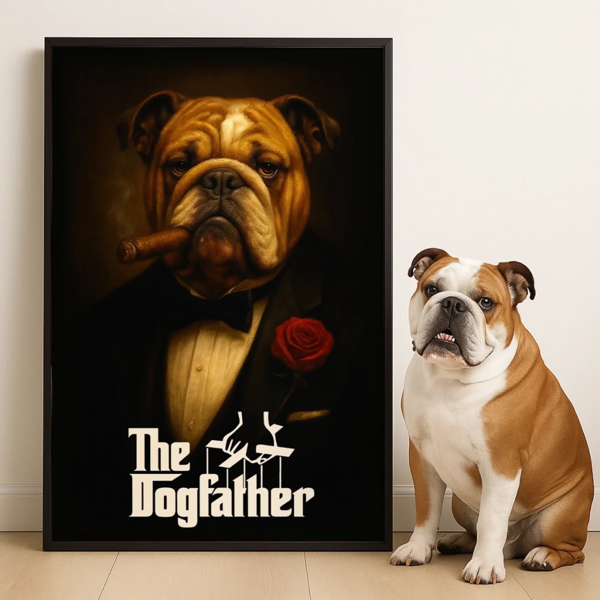 Custom Photo Vertical Poster - Personalized Birthday Gifts For Dog Cat Lovers, Dog Dad And Mom, Cat Owners - Too Classy For Fetch