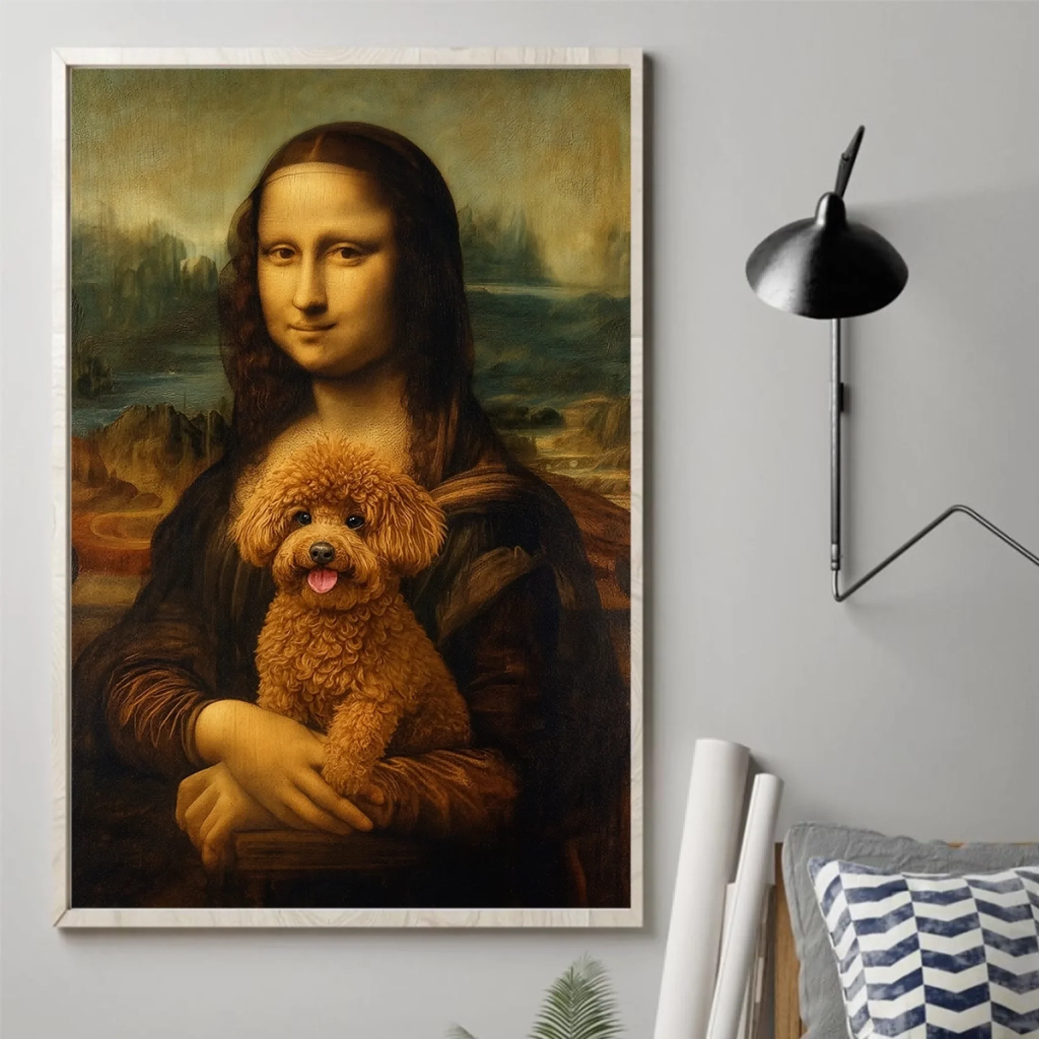 Custom Photo Vertical Poster - Personalized Birthday Gifts For Dog Cat Lovers, Dog Dad And Mom, Cat Owners - Classic Art, Modern Bark