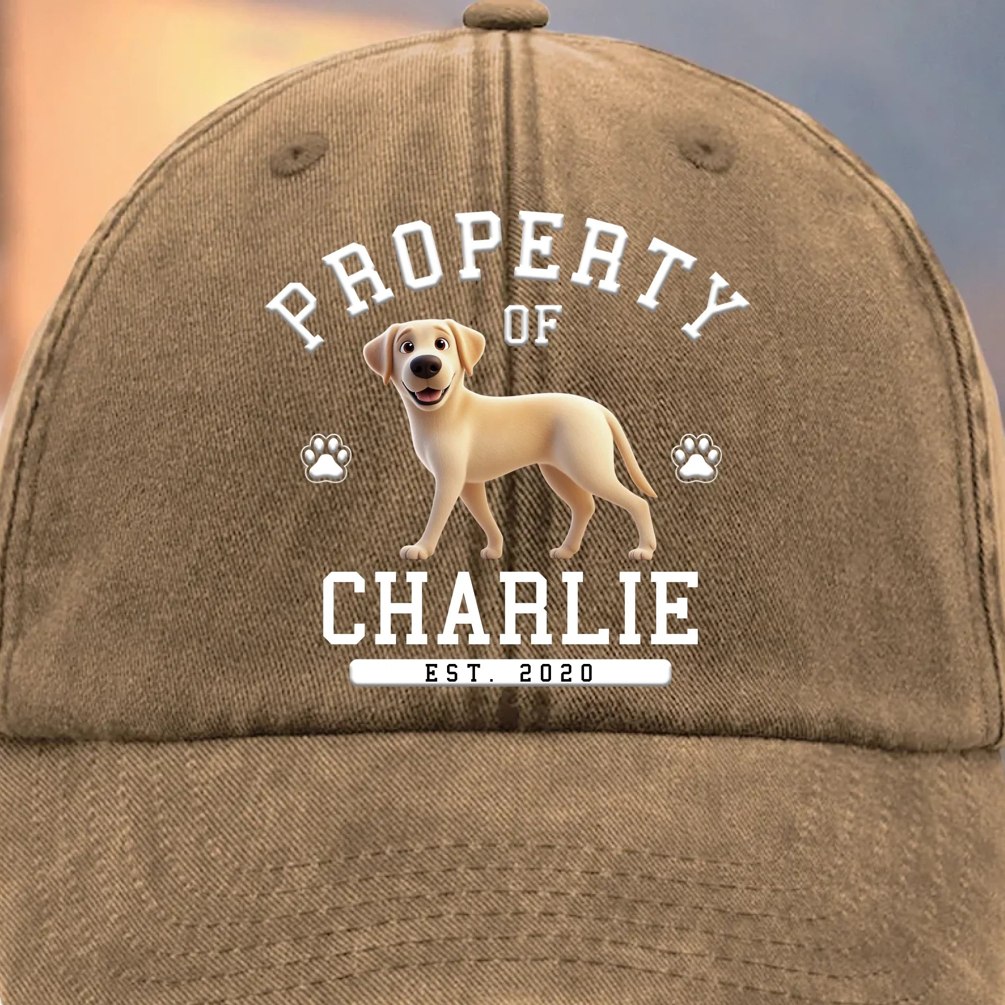 Dog Life Chose Me - Dog Personalized Custom Vintage Washed Denim Baseball Cap - Father's Day, Mother's Day, Gift For Mom, Dad, Pet Owners, Pet Lovers