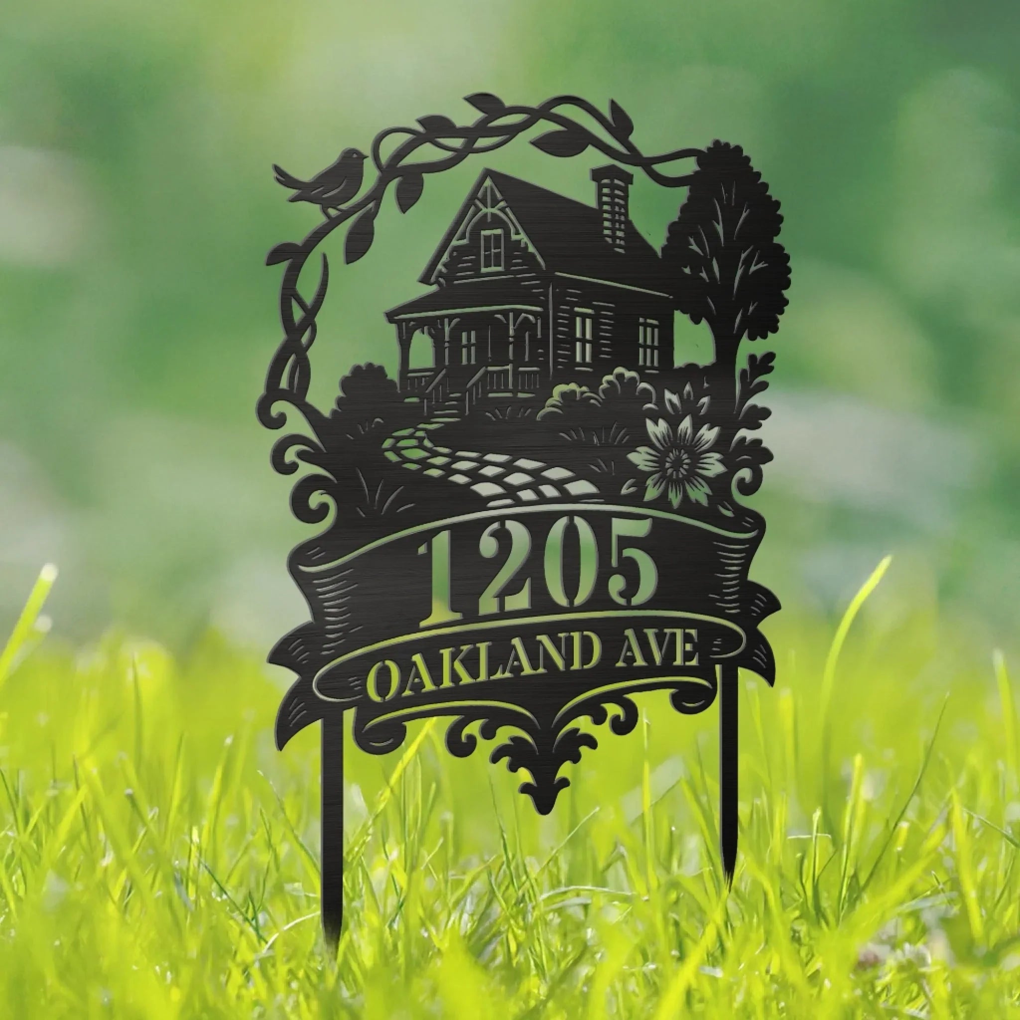 Custom Metal Garden Stake - Personalized Birthday Gifts For Mom, Dad, Kids - Where Love Lives Always