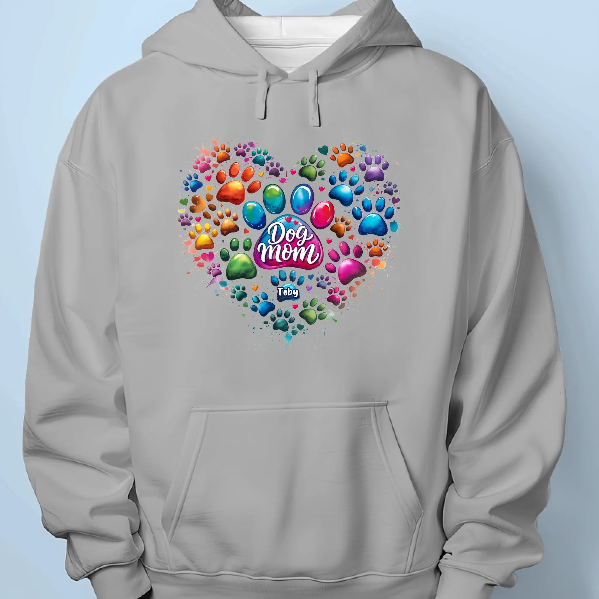 Pawfectly Colorful Heart - Dog Personalized Custom Unisex T-shirt, Premium T-shirt, Hoodie - Mother's Day, Gift For Pet Owners, Pet Lovers